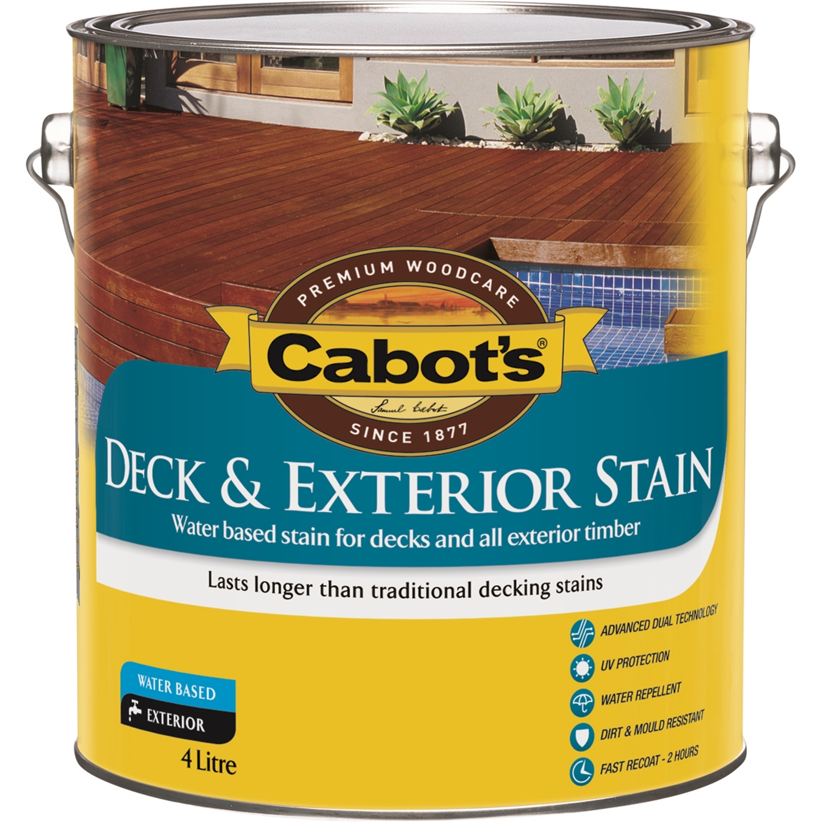 Cabot's 4L Beach House Grey Deck And Exterior Water Based Timber Stain