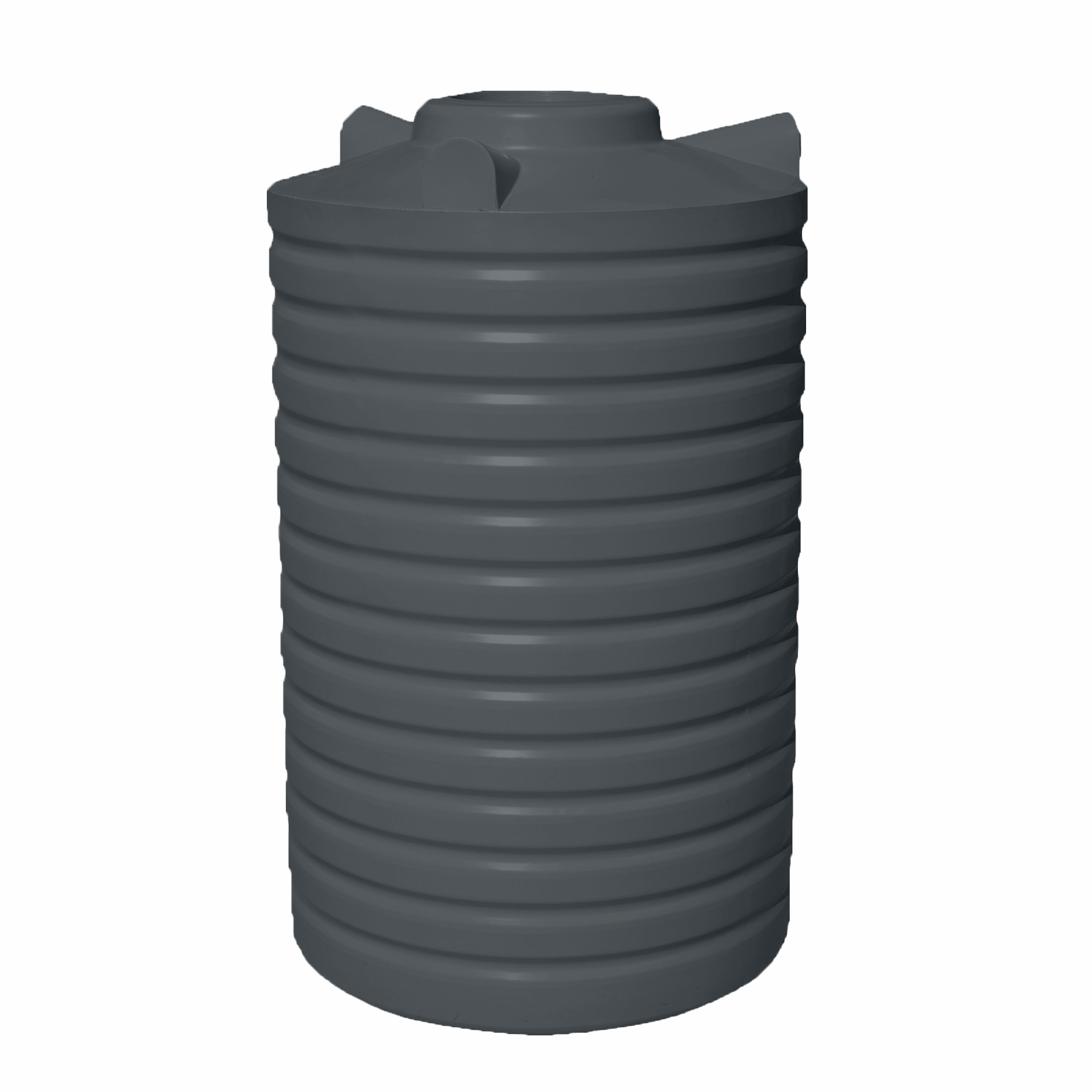 Clark Tanks 2000L Round Poly Water Tank - Armour Grey