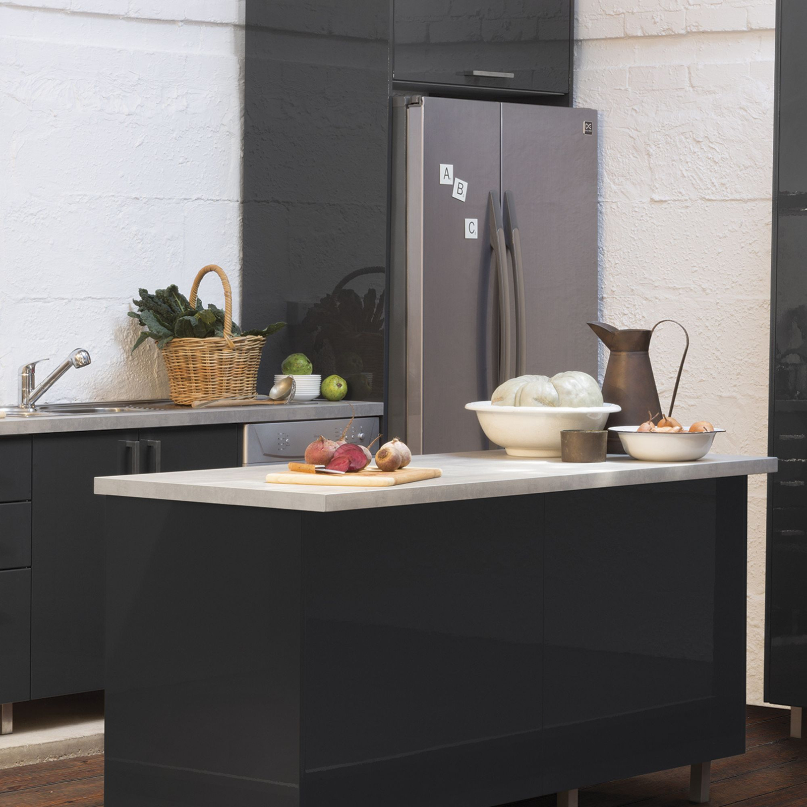 Kaboodle Charcola Slimline End Panel