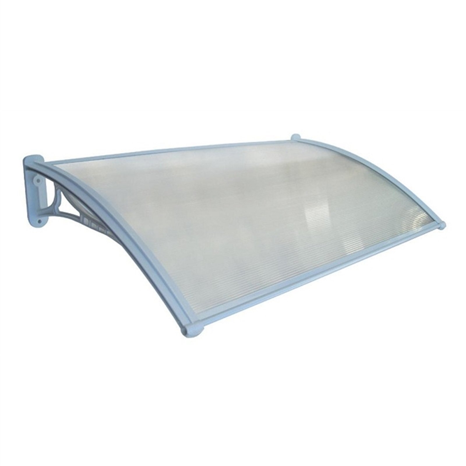 Altamonte 1200 x 700mm Clear Fluted Chicago Canopy With Plastic Bracket