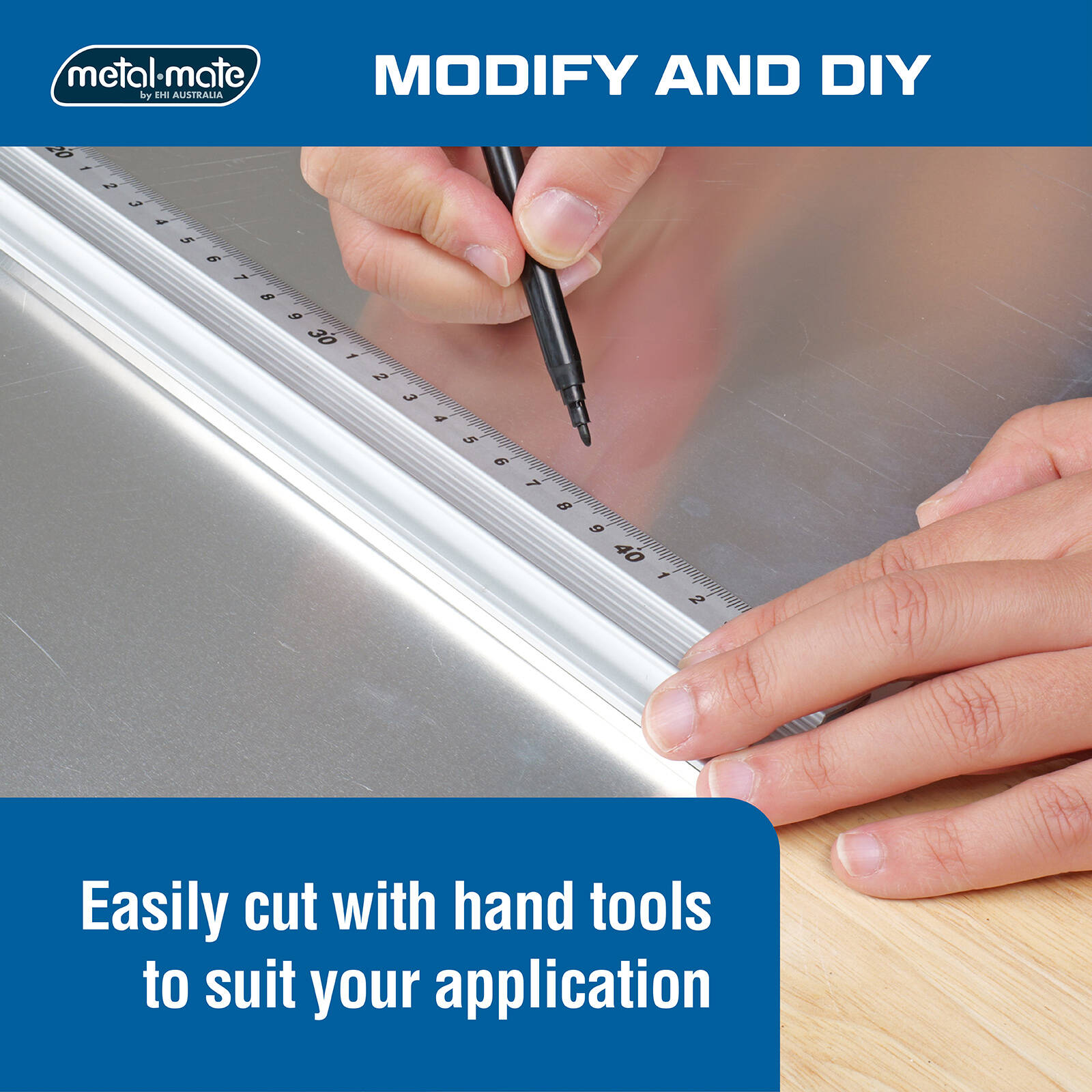 Metal Mate 0.5 x 300 x 900mm Plain Aluminium Sheet