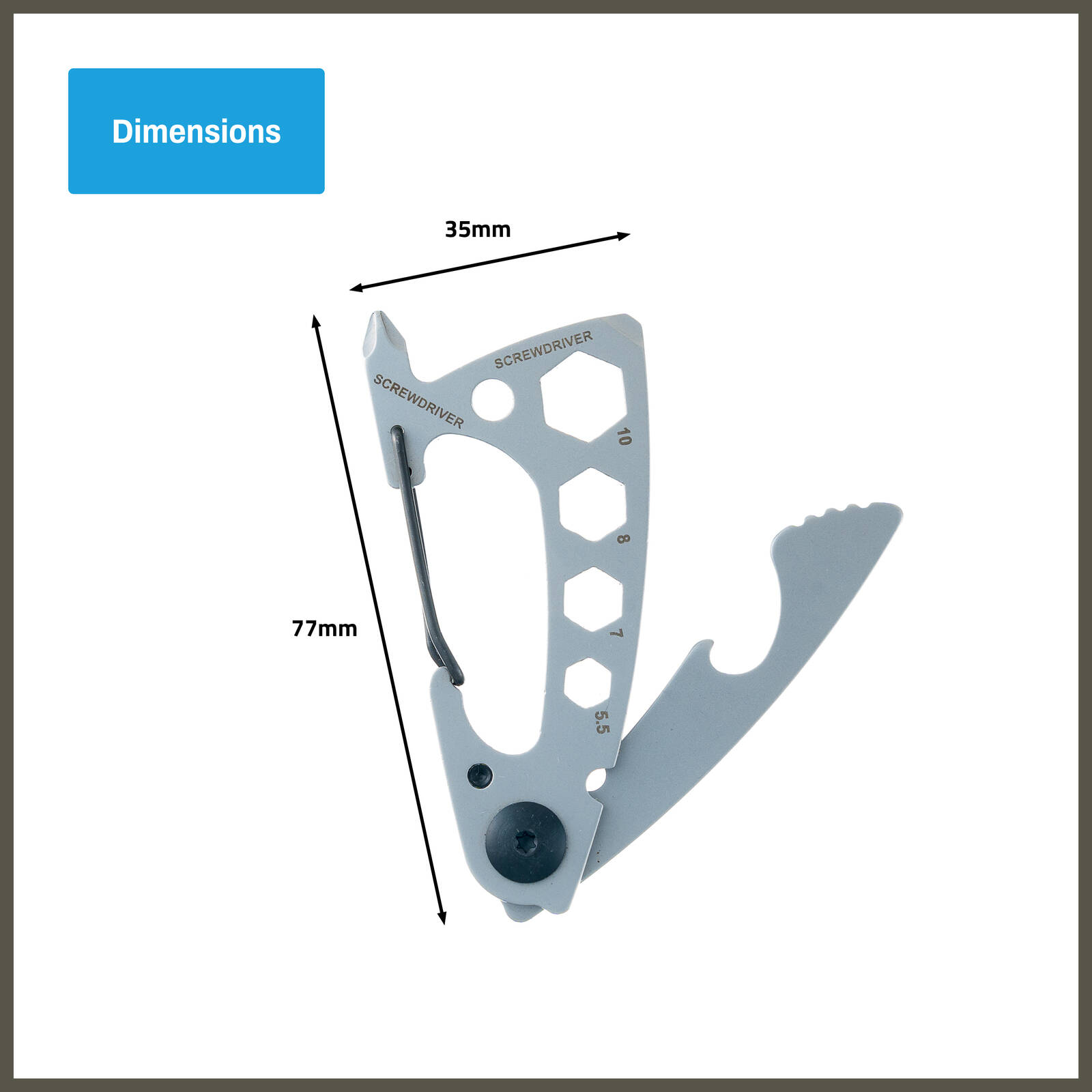 Titanium 77mm Stainless Steel Multi Purpose Carabiner 3 Titanium 77mm Stainless Steel Multi Purpose Carabiner