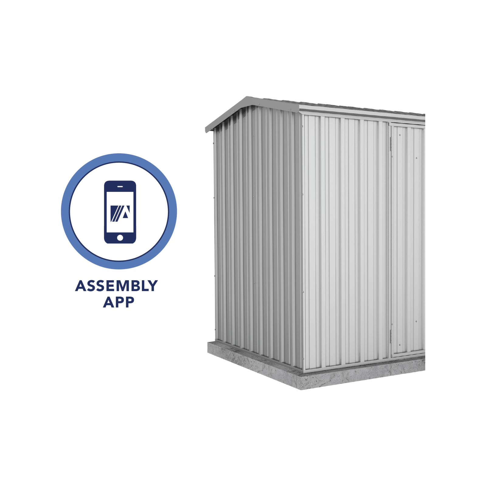 Absco Sheds 3.0 x 1.52 x 1.95m Zincalume Premier Double Door Garden Shed 6 Absco Sheds 3.0 x 1.52 x 1.95m Zincalume Premier Double Door Garden Shed