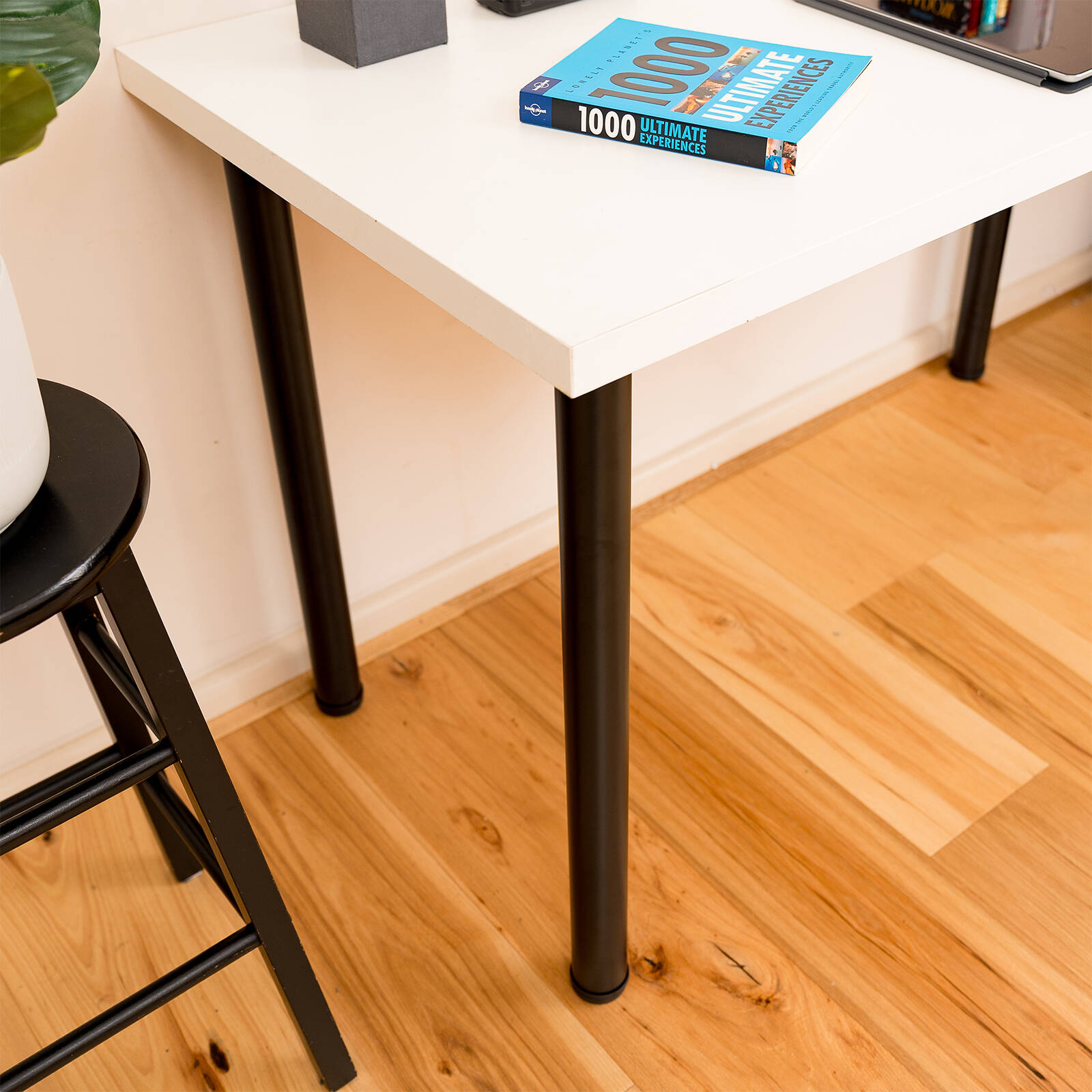 Taskmaster 700 x 50mm Black Steel Table Leg 6 Taskmaster 700 x 50mm Black Steel Table Leg