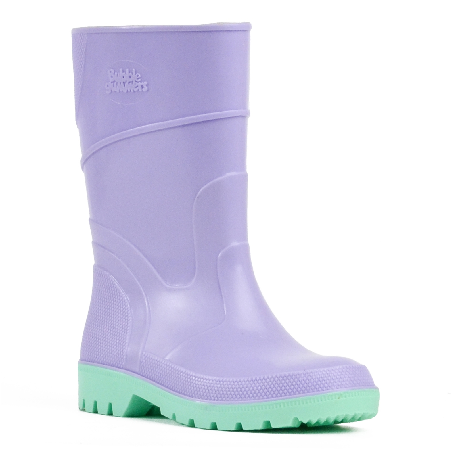 Bata Kids Purple And Green Gumboots - UK Size 1