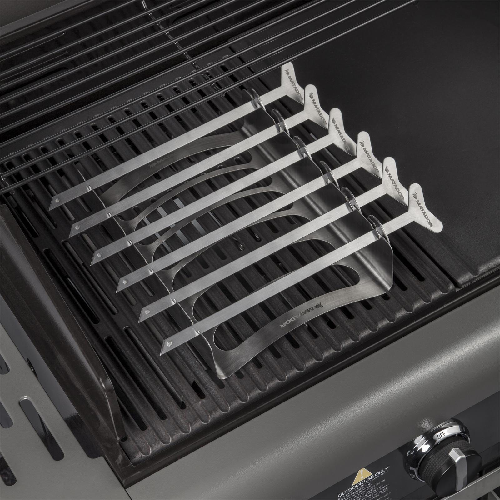 Matador Stainless Steel Skewer Rack And Skewers