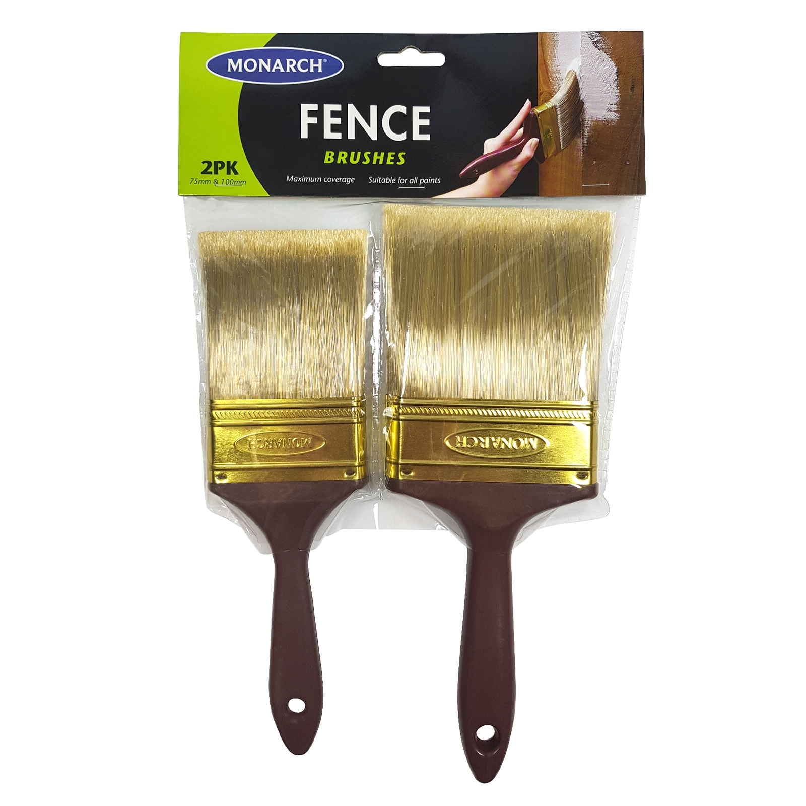 Monarch 75mm and 100mm 2 pack Fence Brush Set