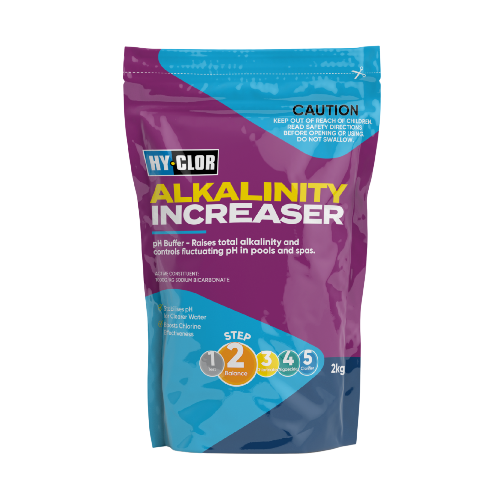 Hy-Clor 2kg Alkalinity Increaser pH Buffer Soft Pack - 2kg