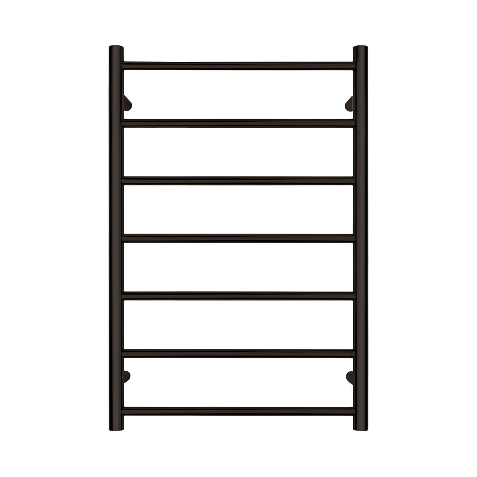 Forme Black Satin 7 Bar Heated Towel Rail