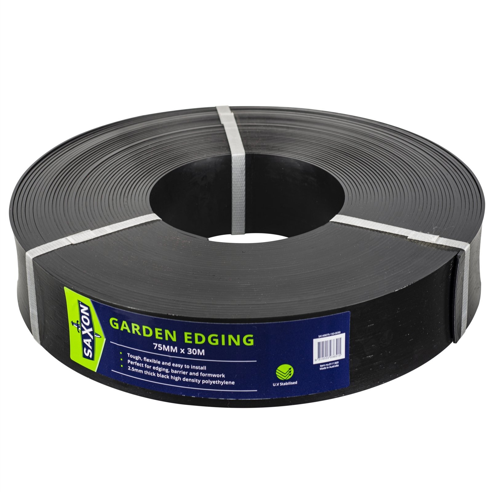 Saxon 75mm x 30m Black Garden Edge