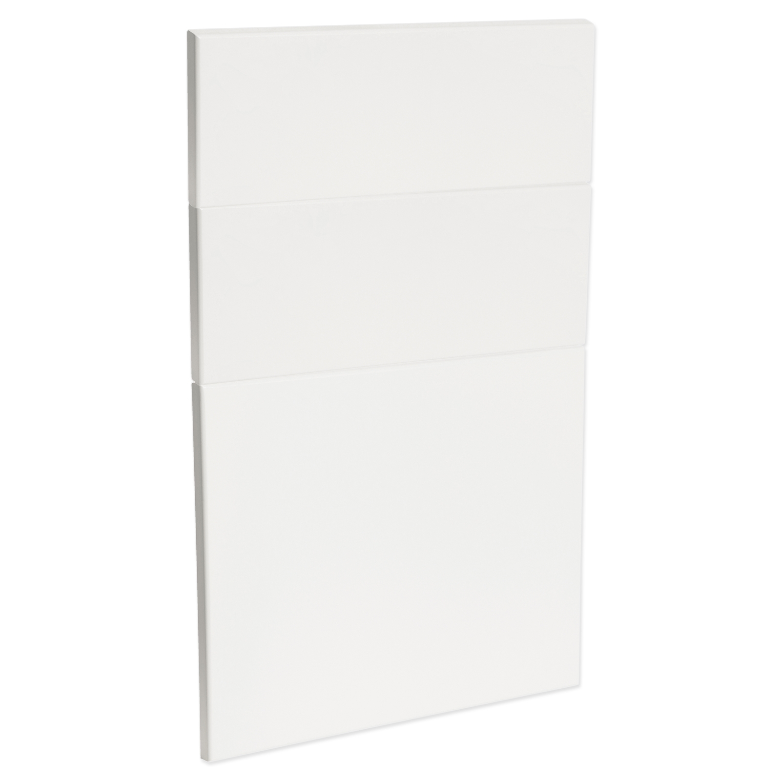 Kaboodle 450mm Gloss White Modern 3 Drawer Panels
