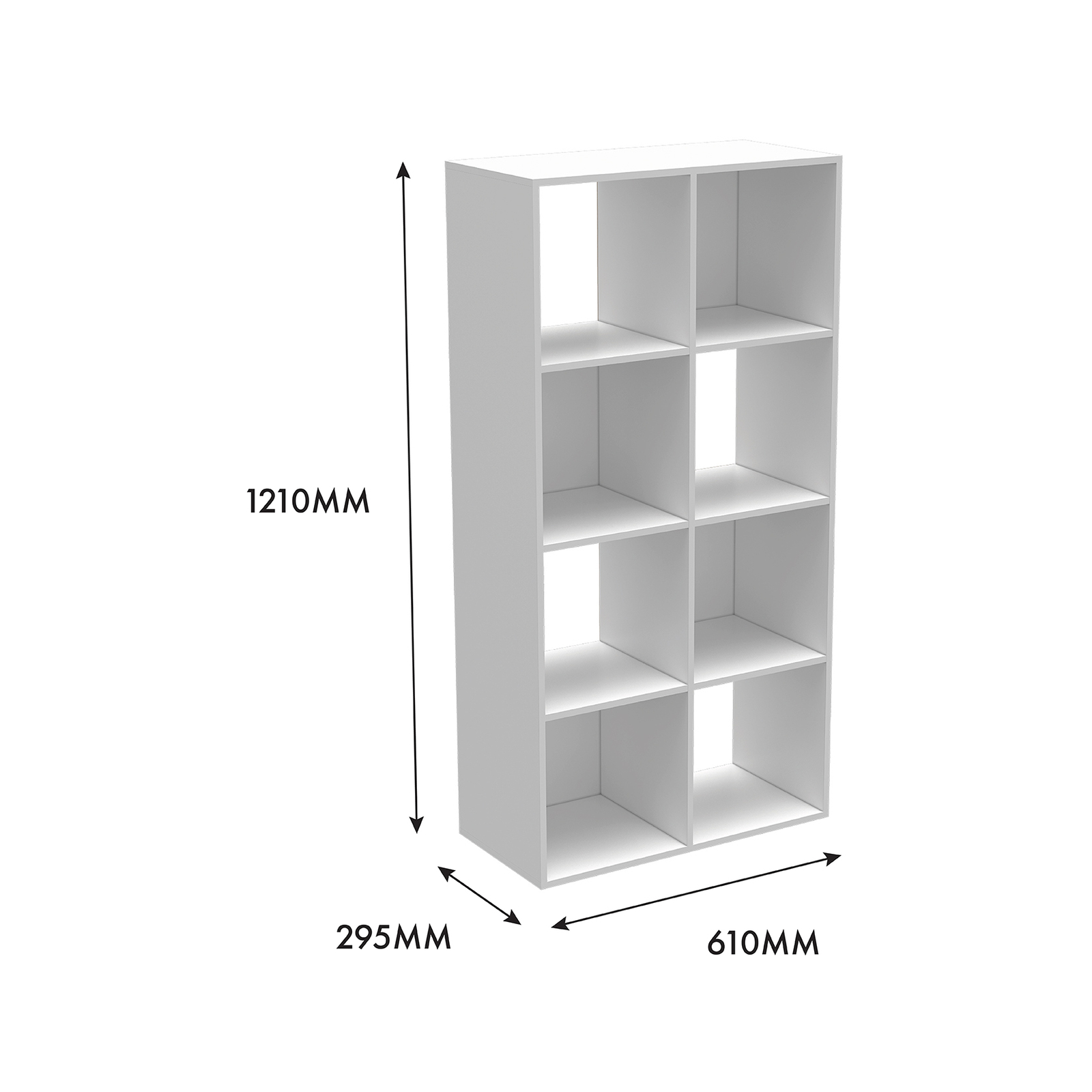 Flexi Storage Clever Cube White 2 x 4 Compact Storage Unit 4 Flexi Storage Clever Cube White 2 x 4 Compact Storage Unit