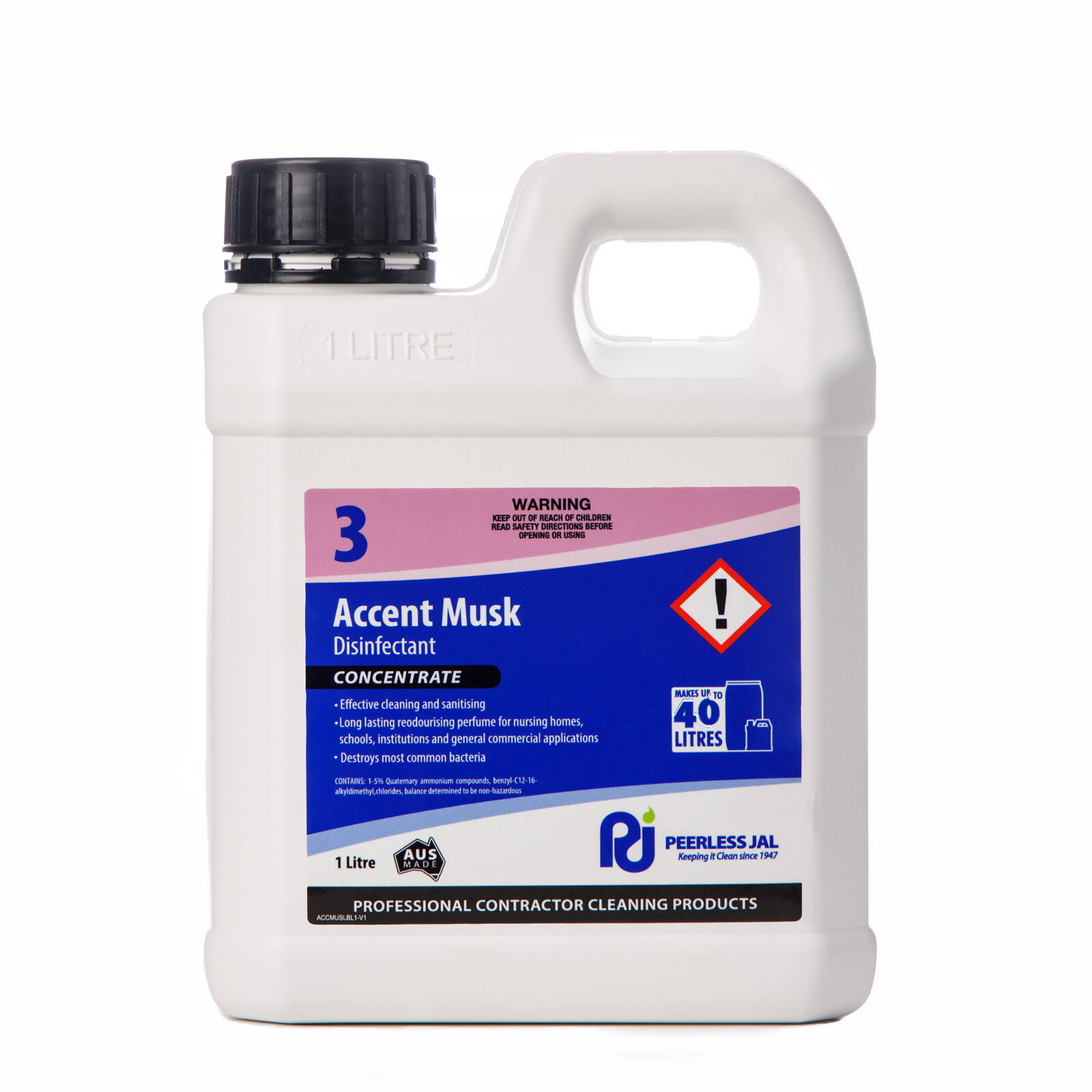Peerless JAL 1L Accent Musk Disinfectant