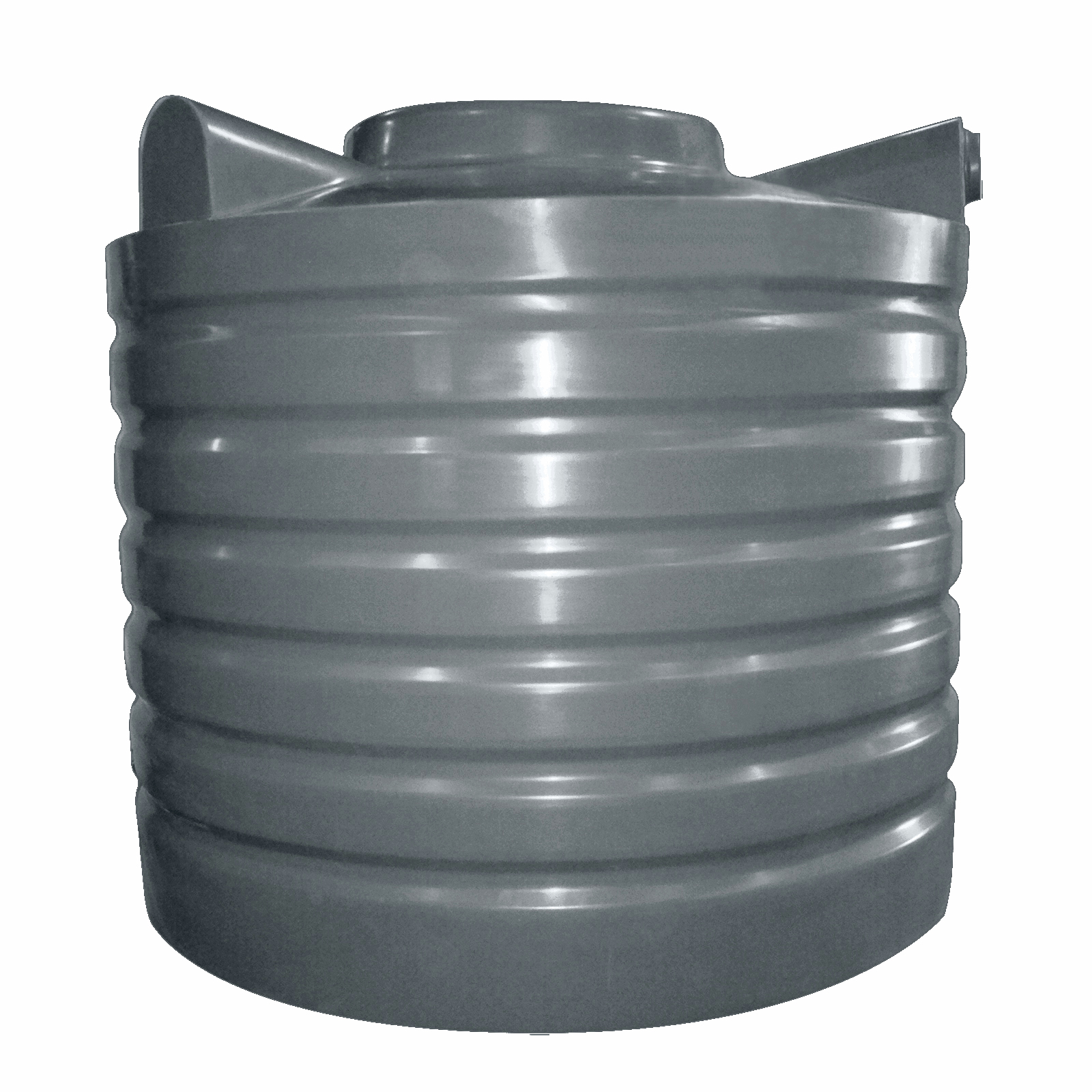 Clark Tanks 1000L Round Poly Water Tank - Slate Grey