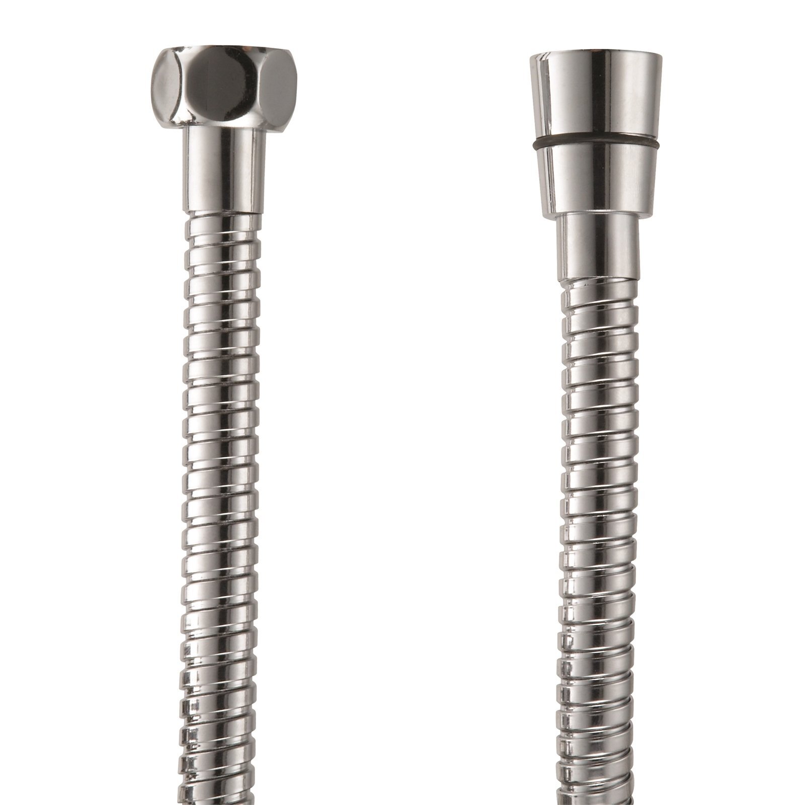 Flexispray 1.5m Chrome Double Wound Metal Shower Hose 1 Flexispray 1.5m Chrome Double Wound Metal Shower Hose