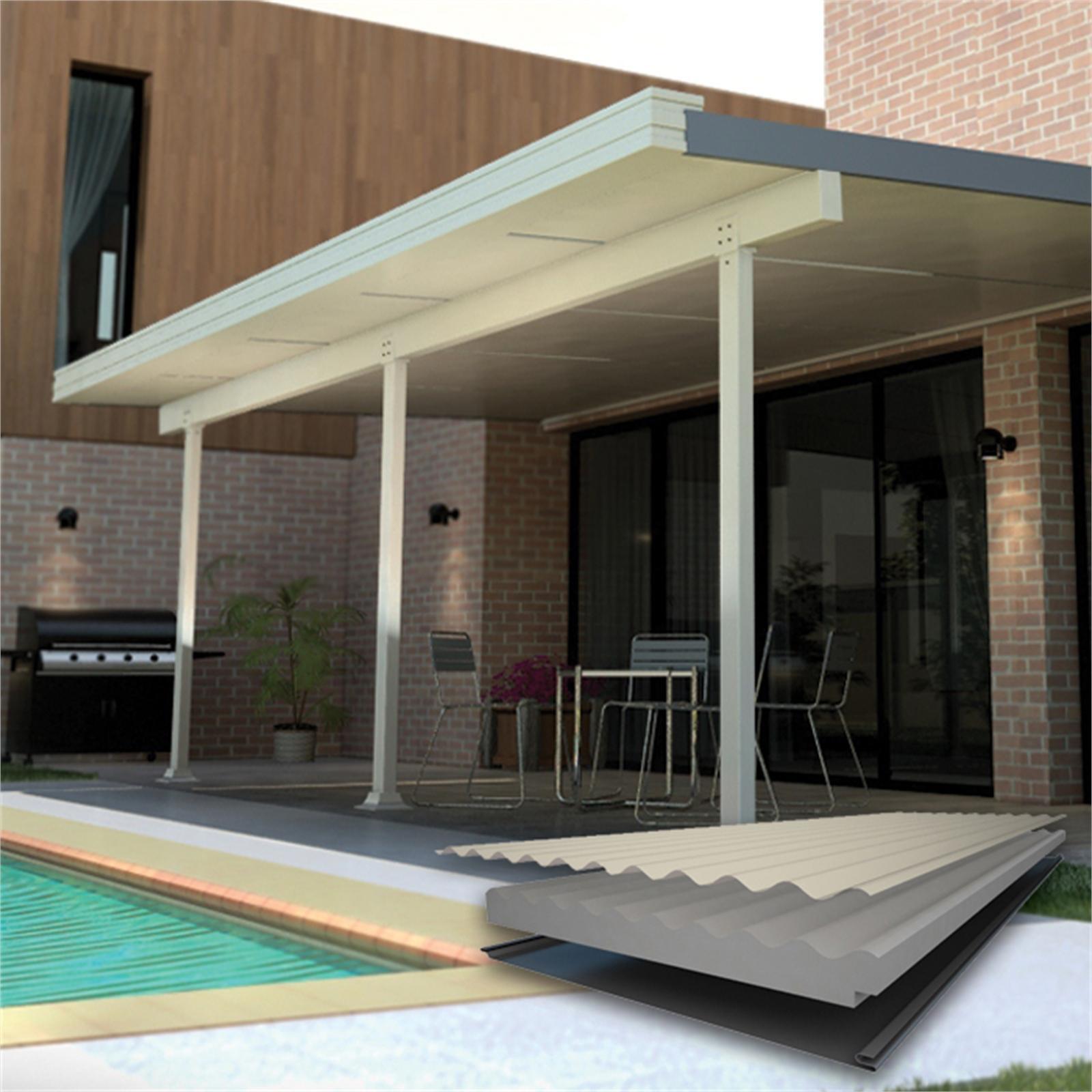 Alyspan 65mm x 2.4m Gloss White Aluminium Post