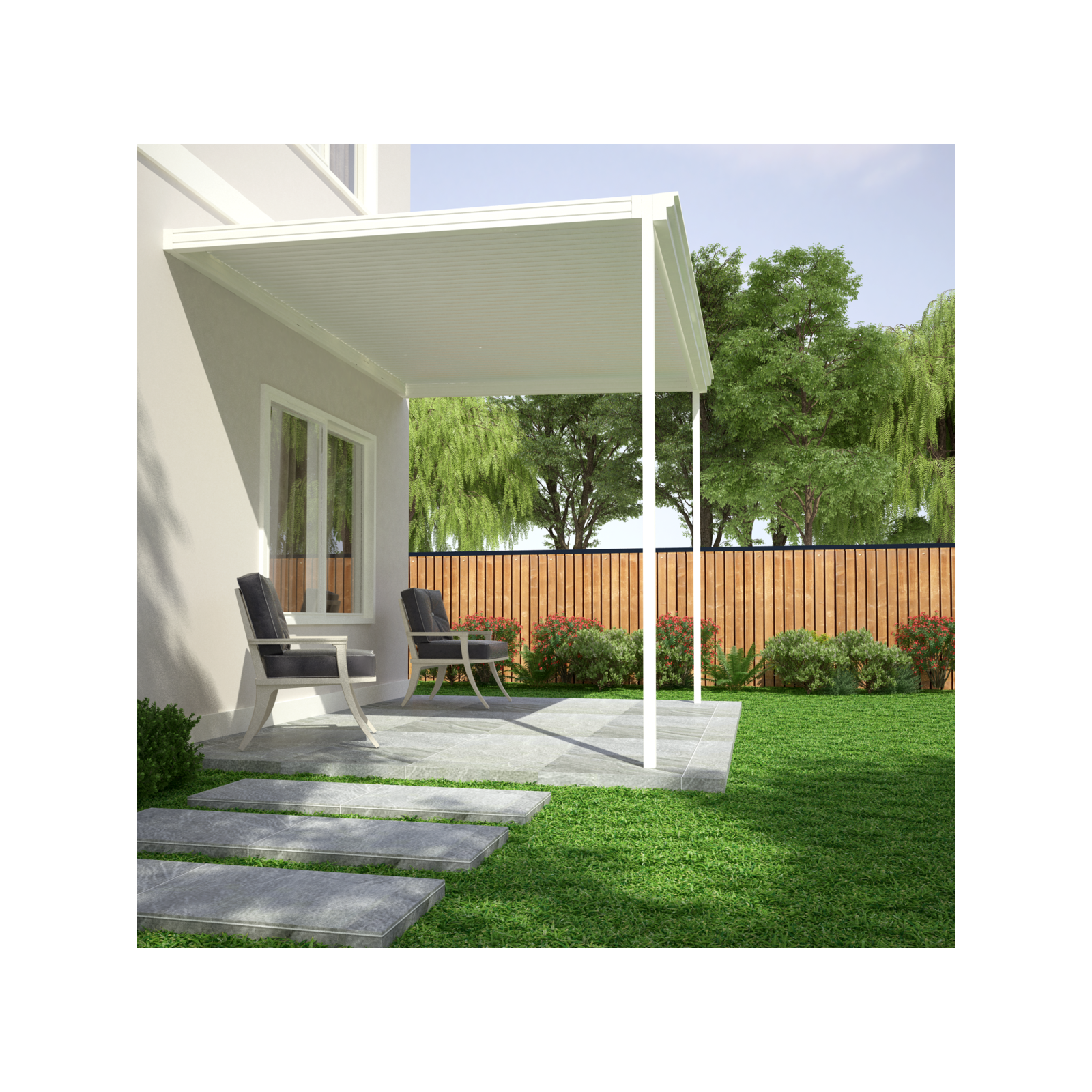 Alyspan 65mm x 2.4m Gloss White Aluminium Post 3 Alyspan 65mm x 2.4m Gloss White Aluminium Post