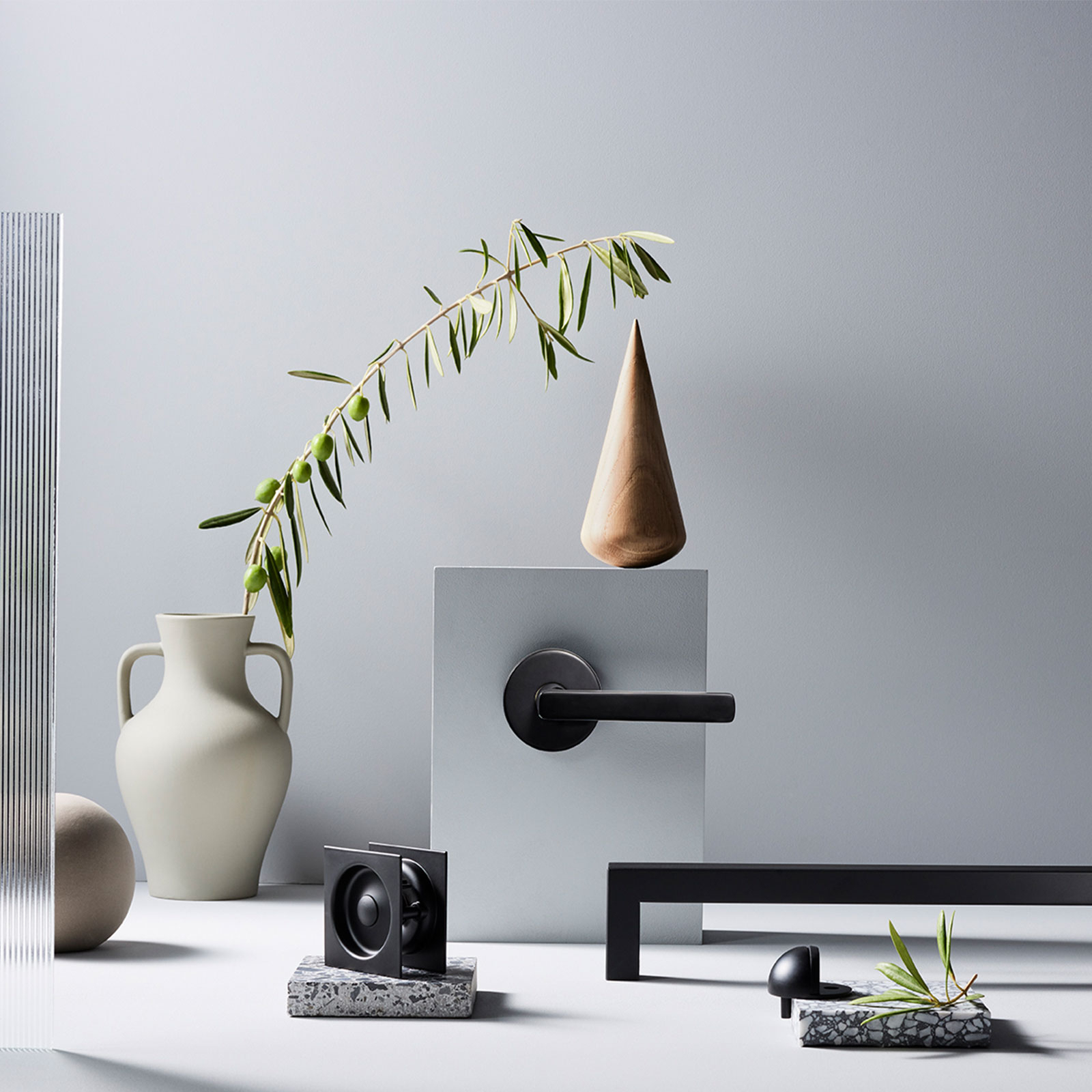 Gainsborough Stainless Steel Manning Combination Entrance Knob Set