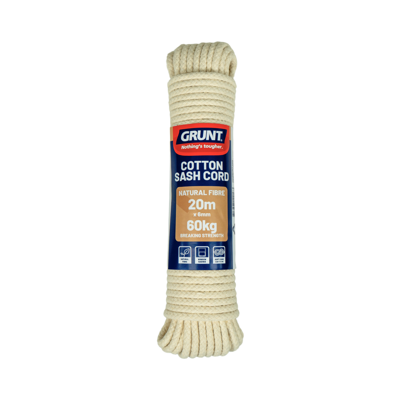 GRUNT  6mm x 20m Cotton Sash Cord