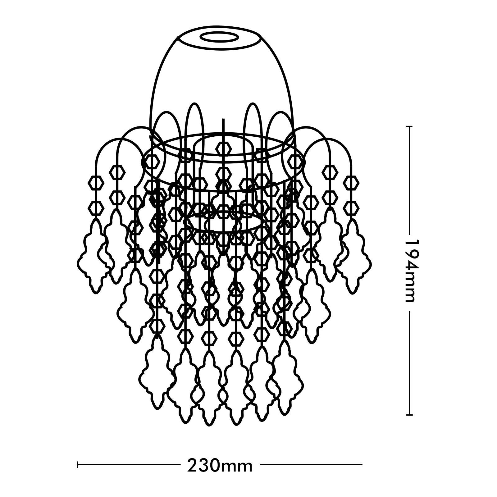Brilliant 23cm Yalena Chrome Batten Fix Light