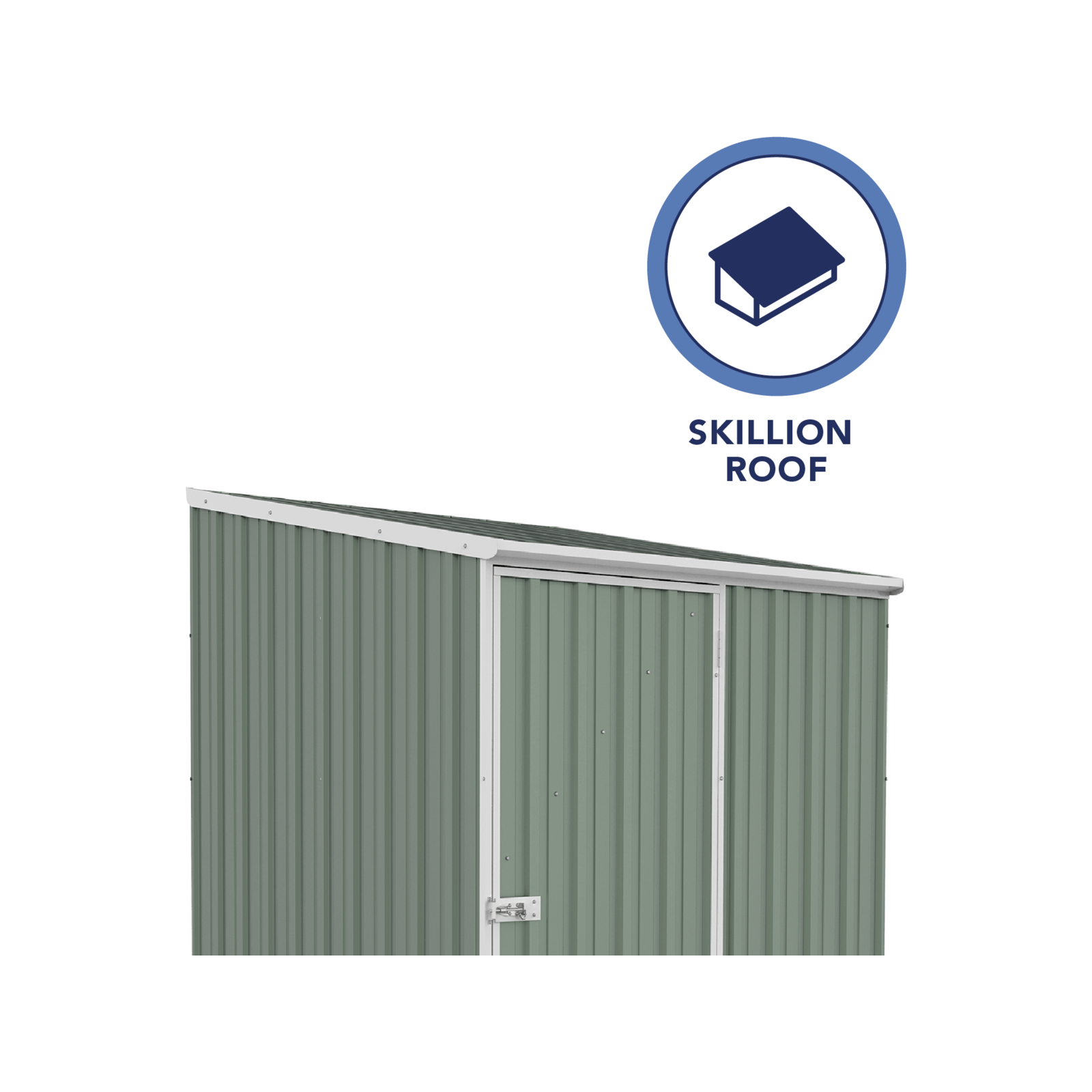 Absco Sheds 1.52 x 1.52 x 2.08m Pale Eucalypt Space Saver Single Door Garden Shed 7 Absco Sheds 1.52 x 1.52 x 2.08m Pale Eucalypt Space Saver Single Door Garden Shed