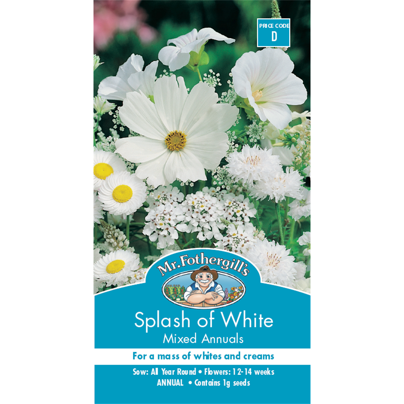 Mr Fothergill's Splash Of White Flower Seeds