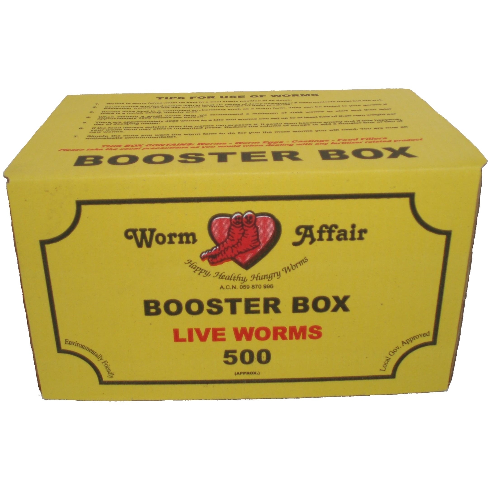 Worms Organic Booster Box 500 (approx)
