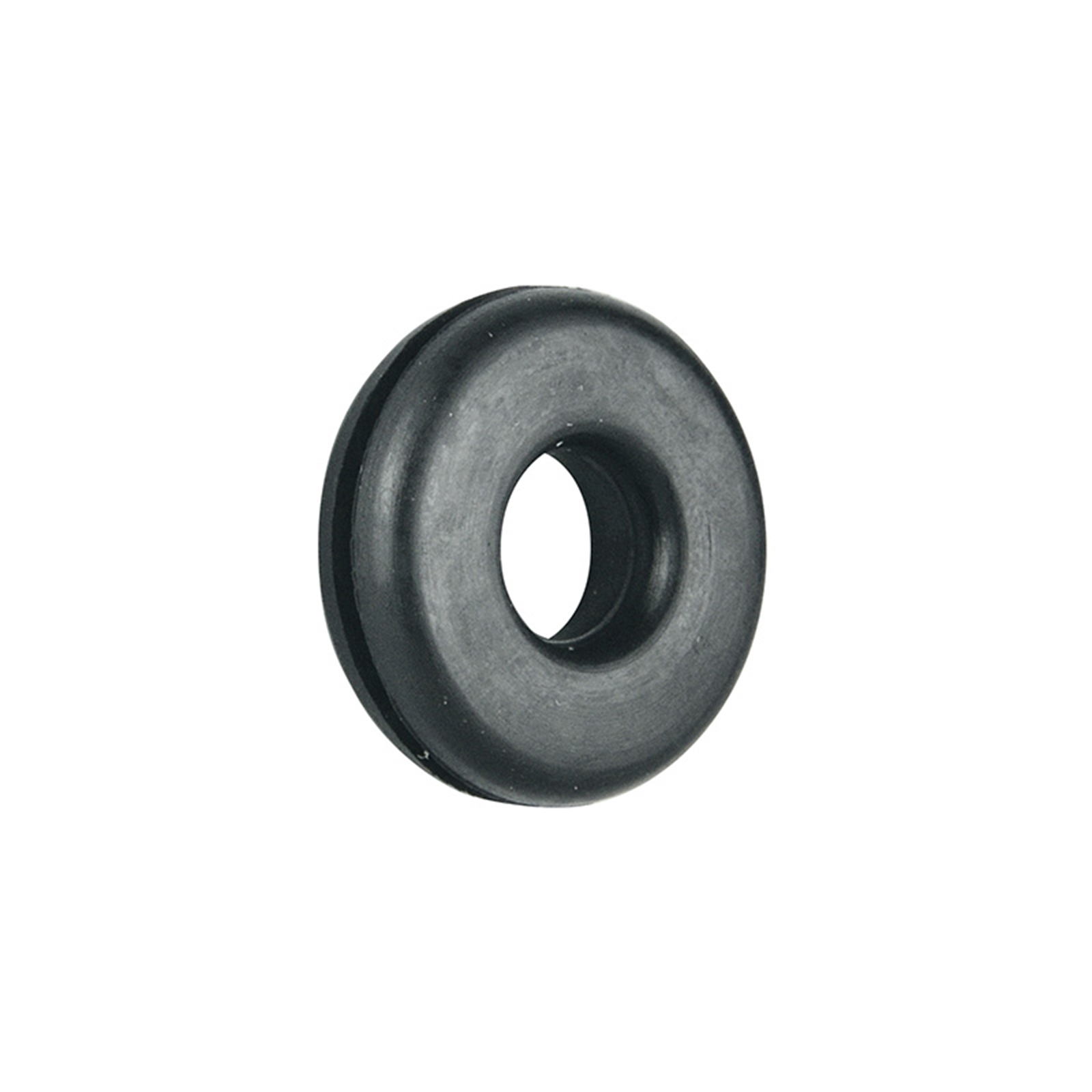 Pinnacle 3/8" x 3/4" Black Wiring Grommet - 6 Pack