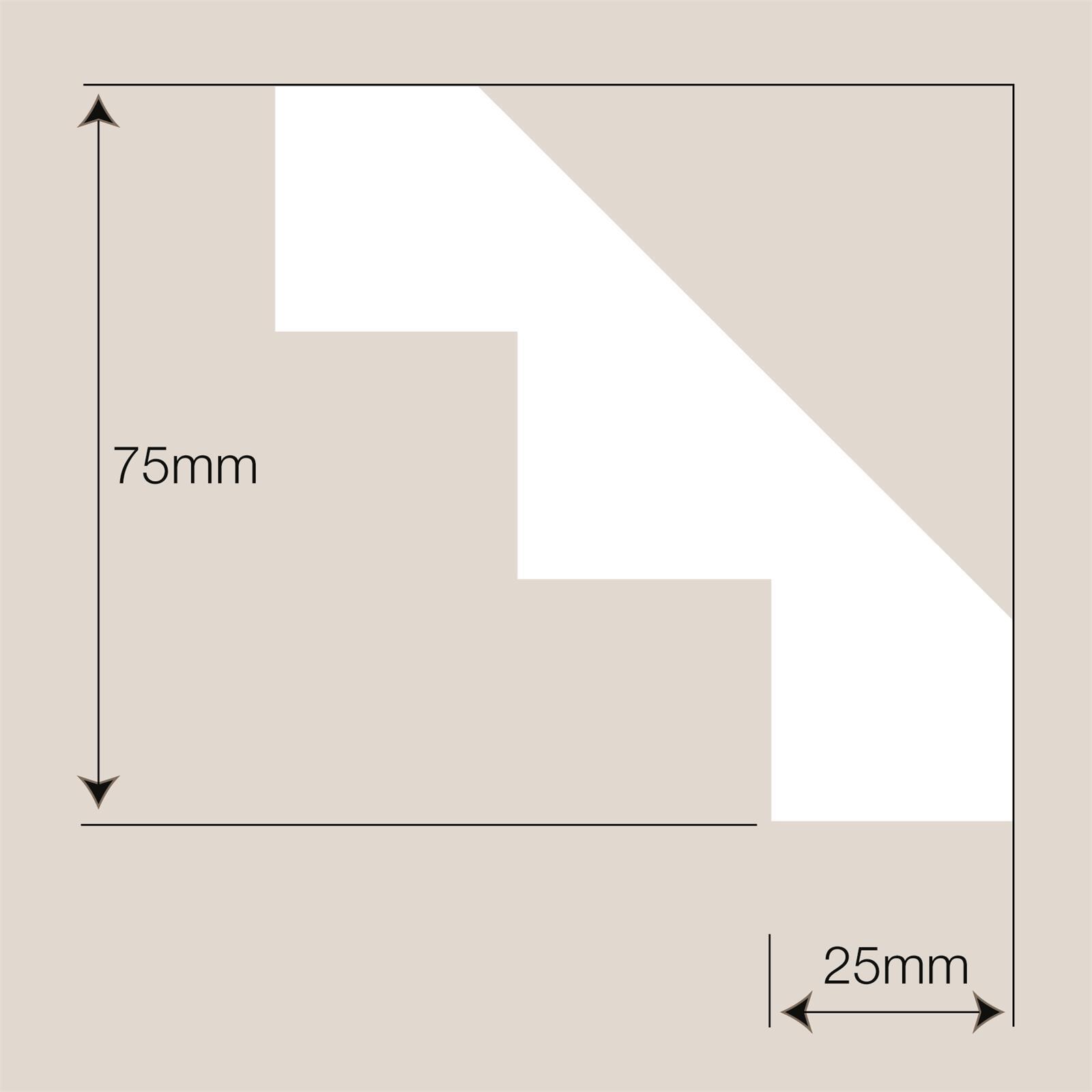 Gyprock CSR 75mm x 4800mm Trio Plaster Cornice