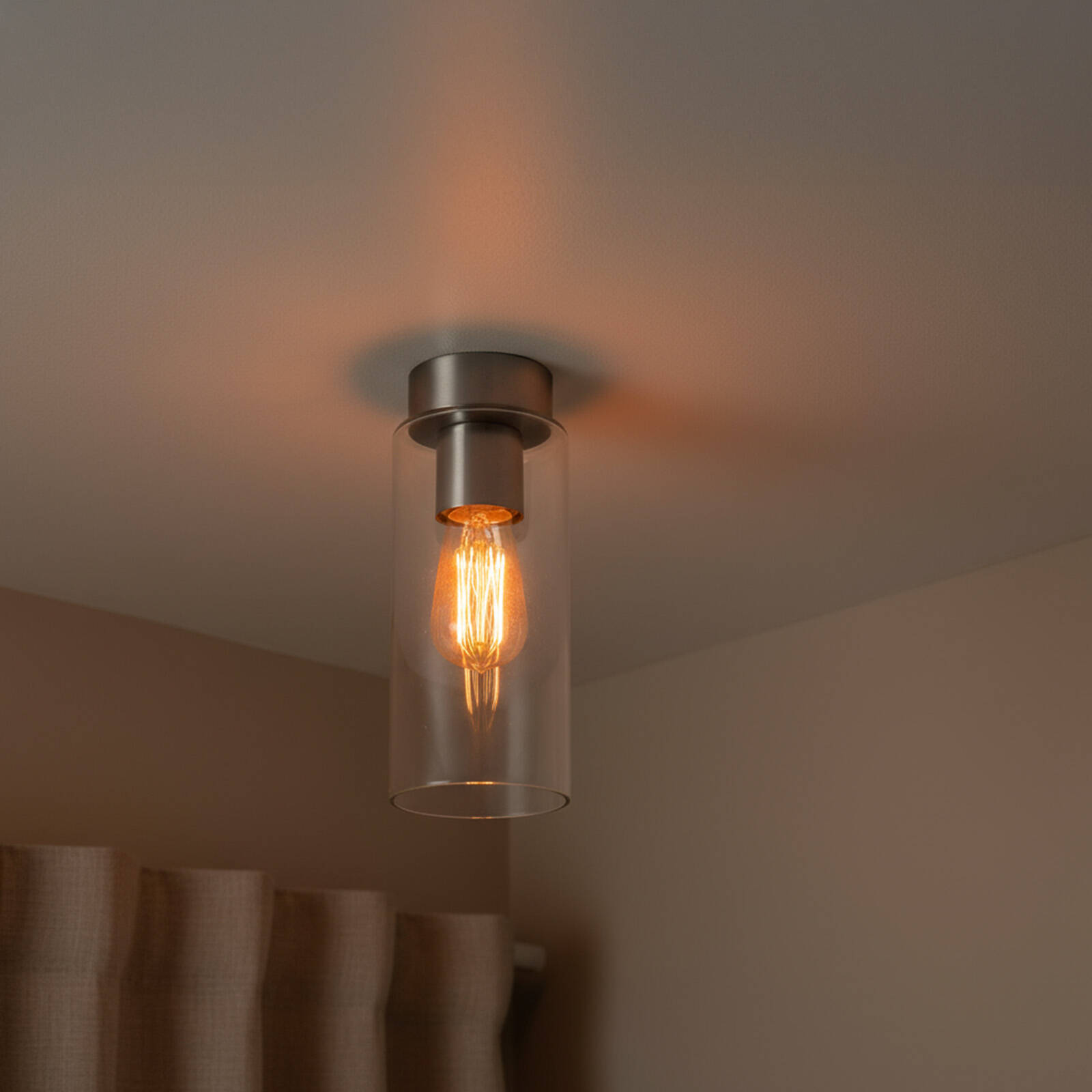 Brilliant 10cm Brushed Chrome Juno DIY Install Batten Fix Light Shade 5 Brilliant 10cm Brushed Chrome Juno DIY Install Batten Fix Light Shade