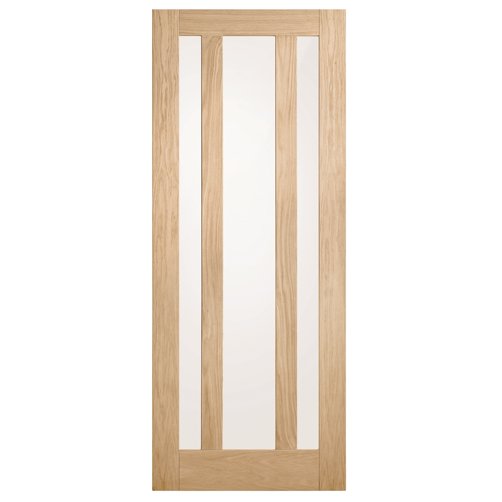 Corinthian 2040 x 820 x 35mm Internal Door White Oak Moda Translucent Glass AMODG18
