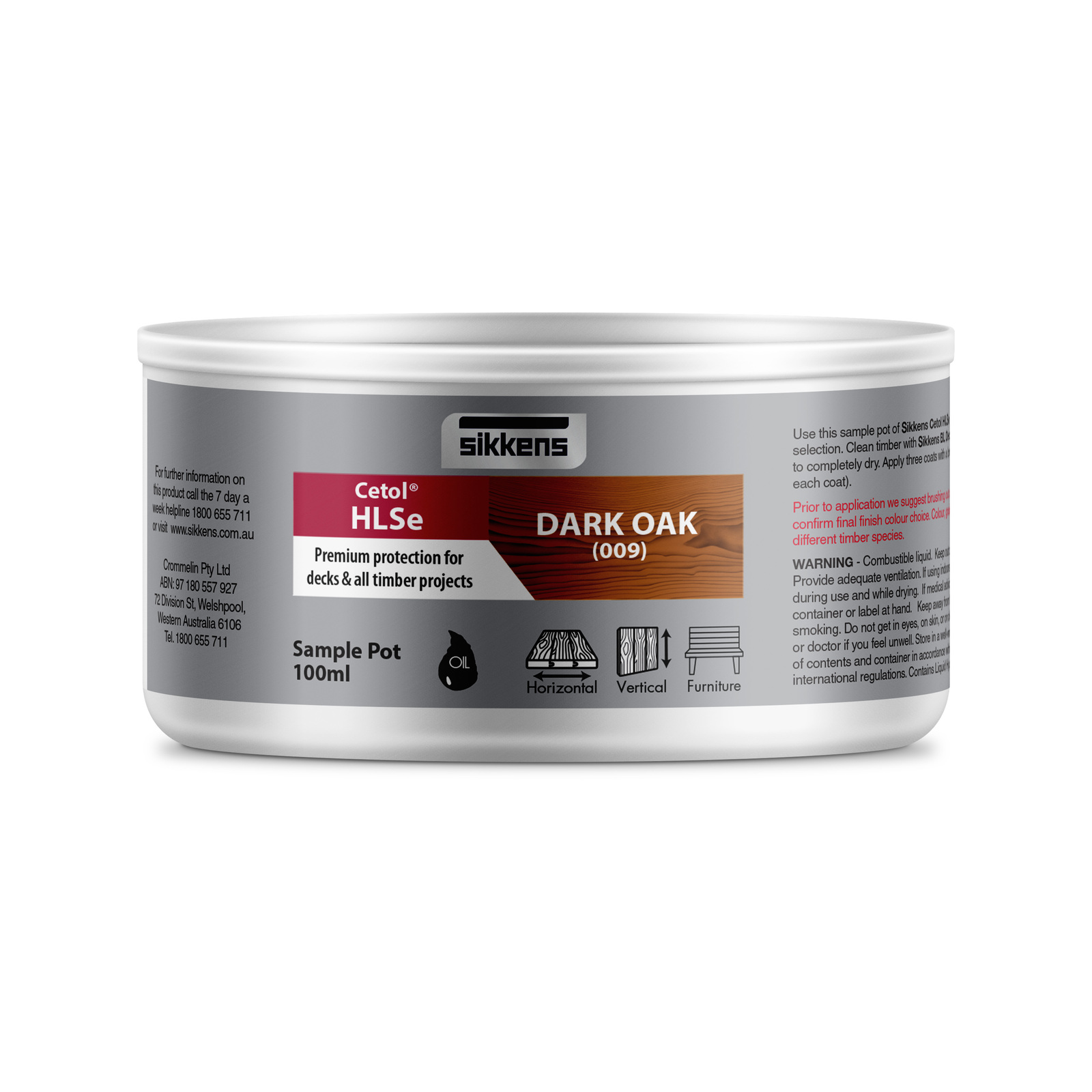 Sikkens 100ml Dark Oak Cetol HLSeTimber Finish