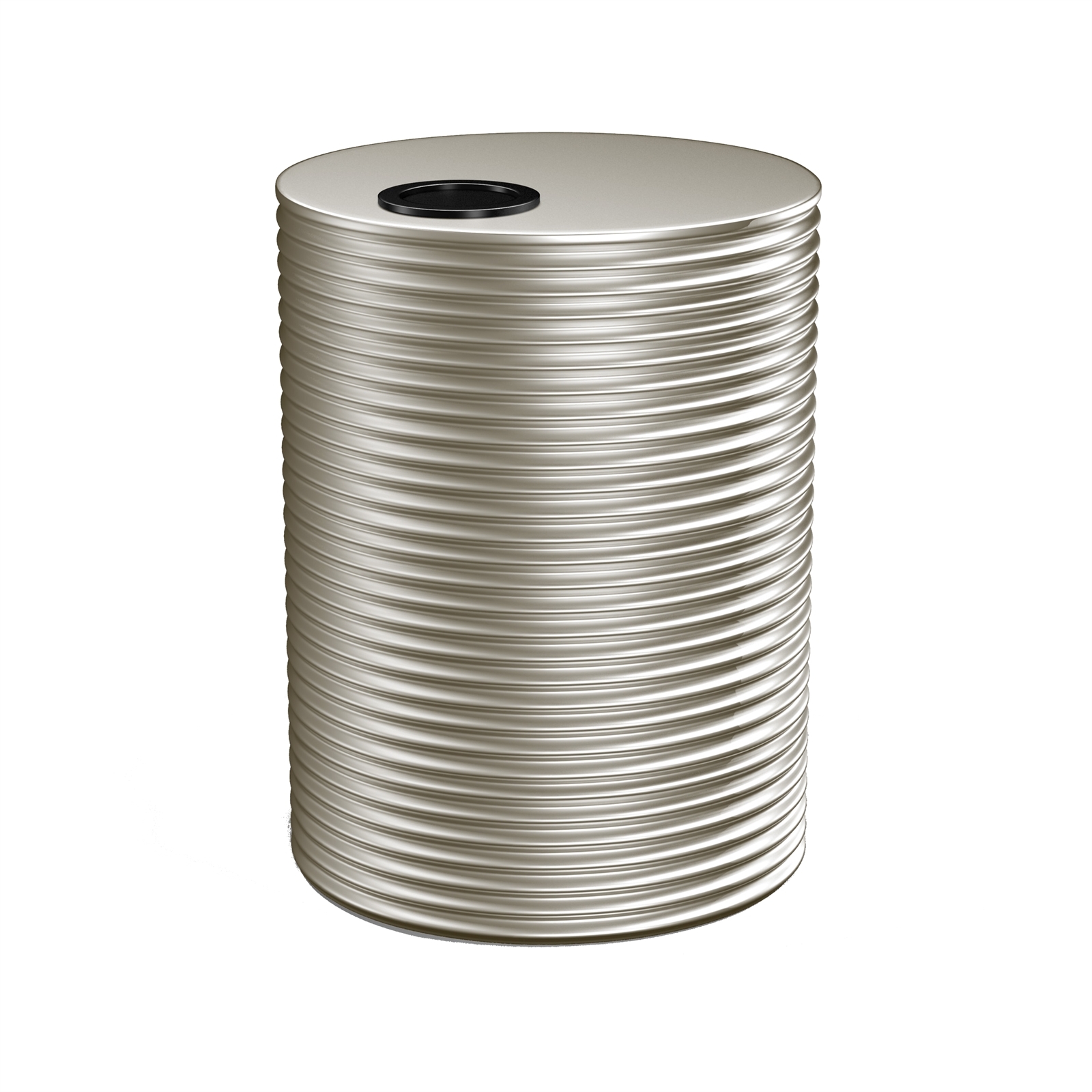 Kingspan 1000L Round Steel Water Tank - Evening Haze 900mm x 1860mm