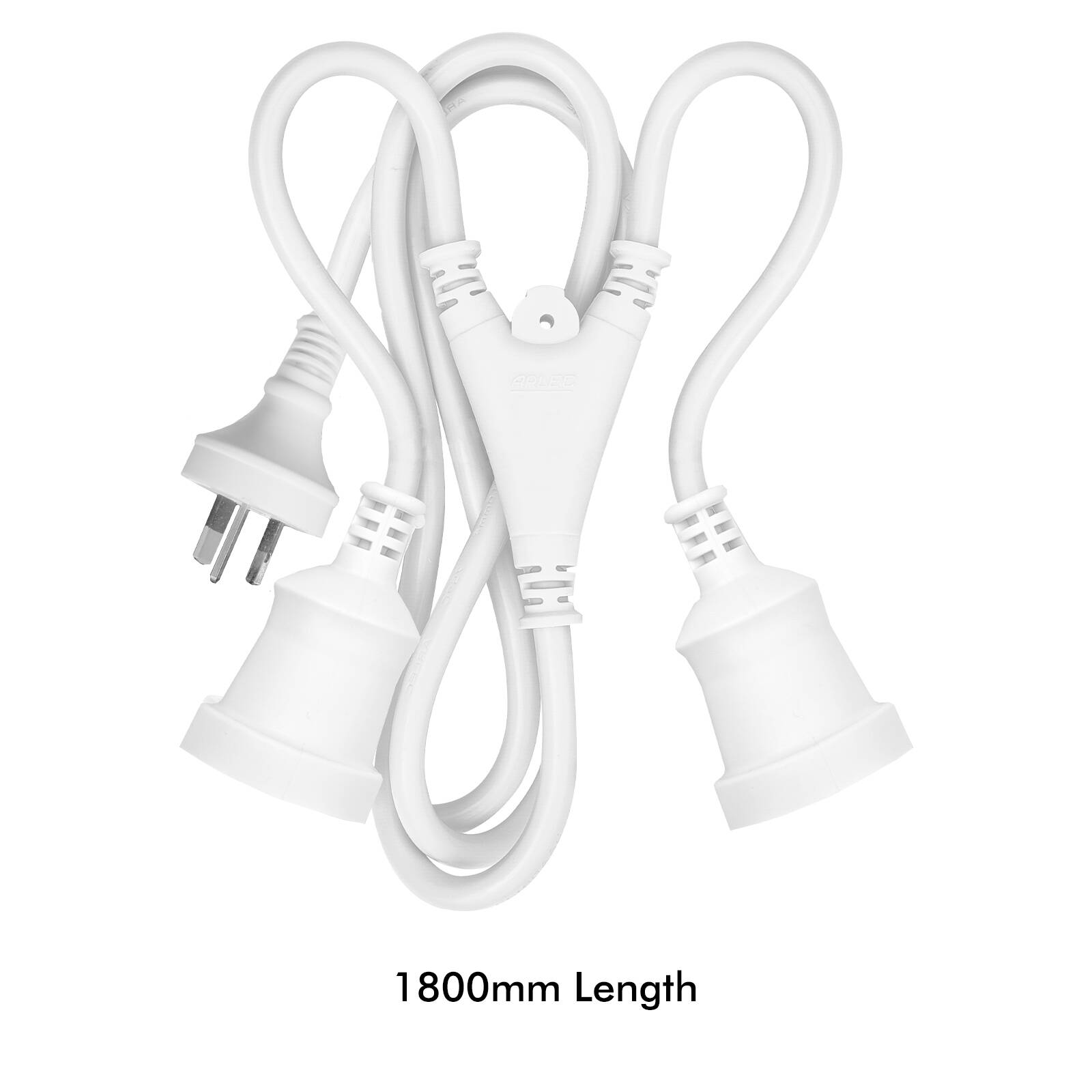 Arlec 1.8m Domestic Dual Outlet Split Extension Lead