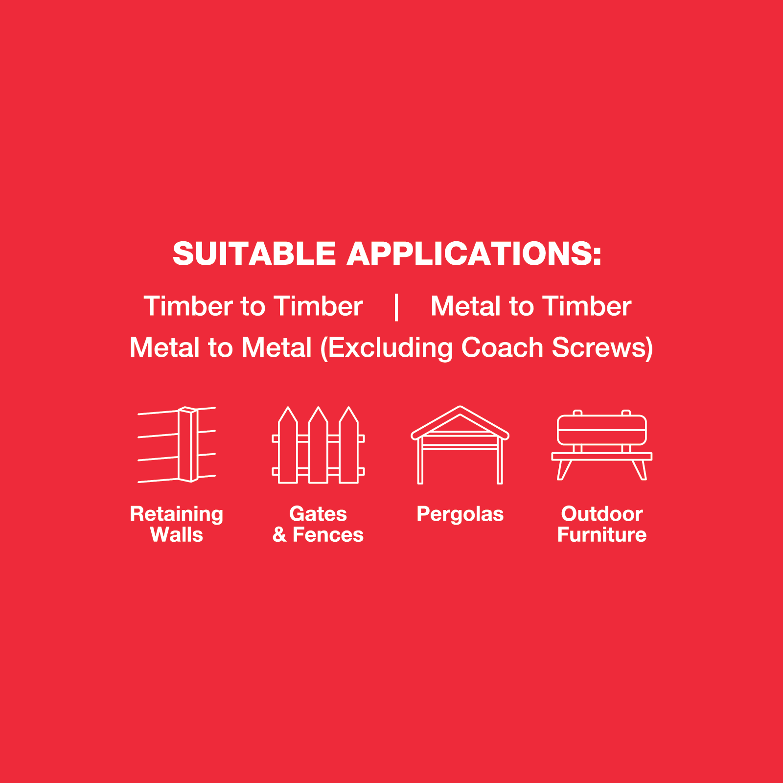 ZENITH M10 x 75mm Stainless Steel 304 Grade Hex Head Coach Screws - 12 Pack 4 ZENITH M10 x 75mm Stainless Steel 304 Grade Hex Head Coach Screws - 12 Pack