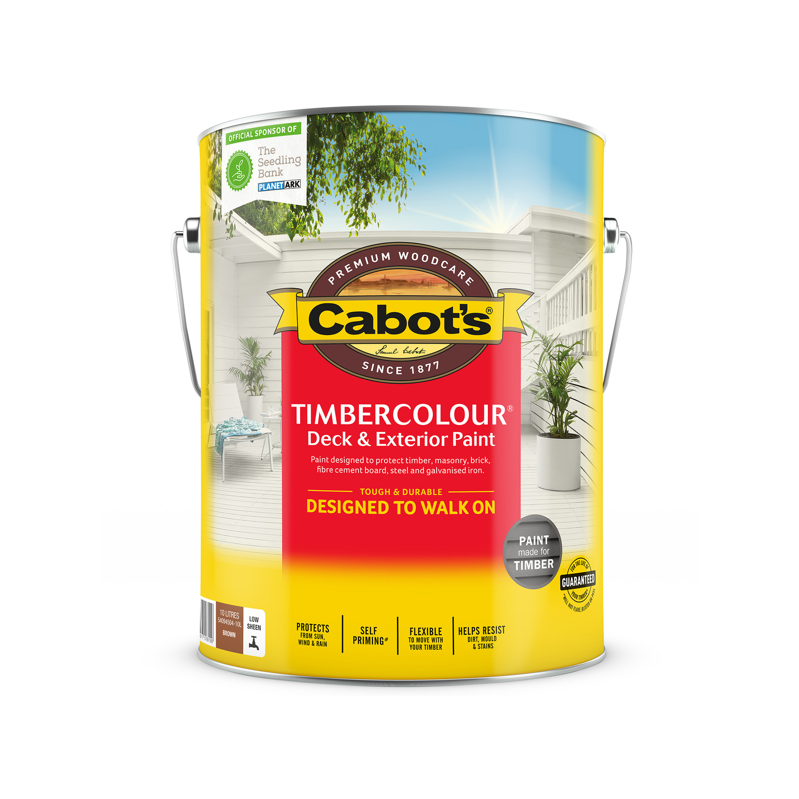 Cabot's 10L Brown Timbercolour Deck And Exterior Paint