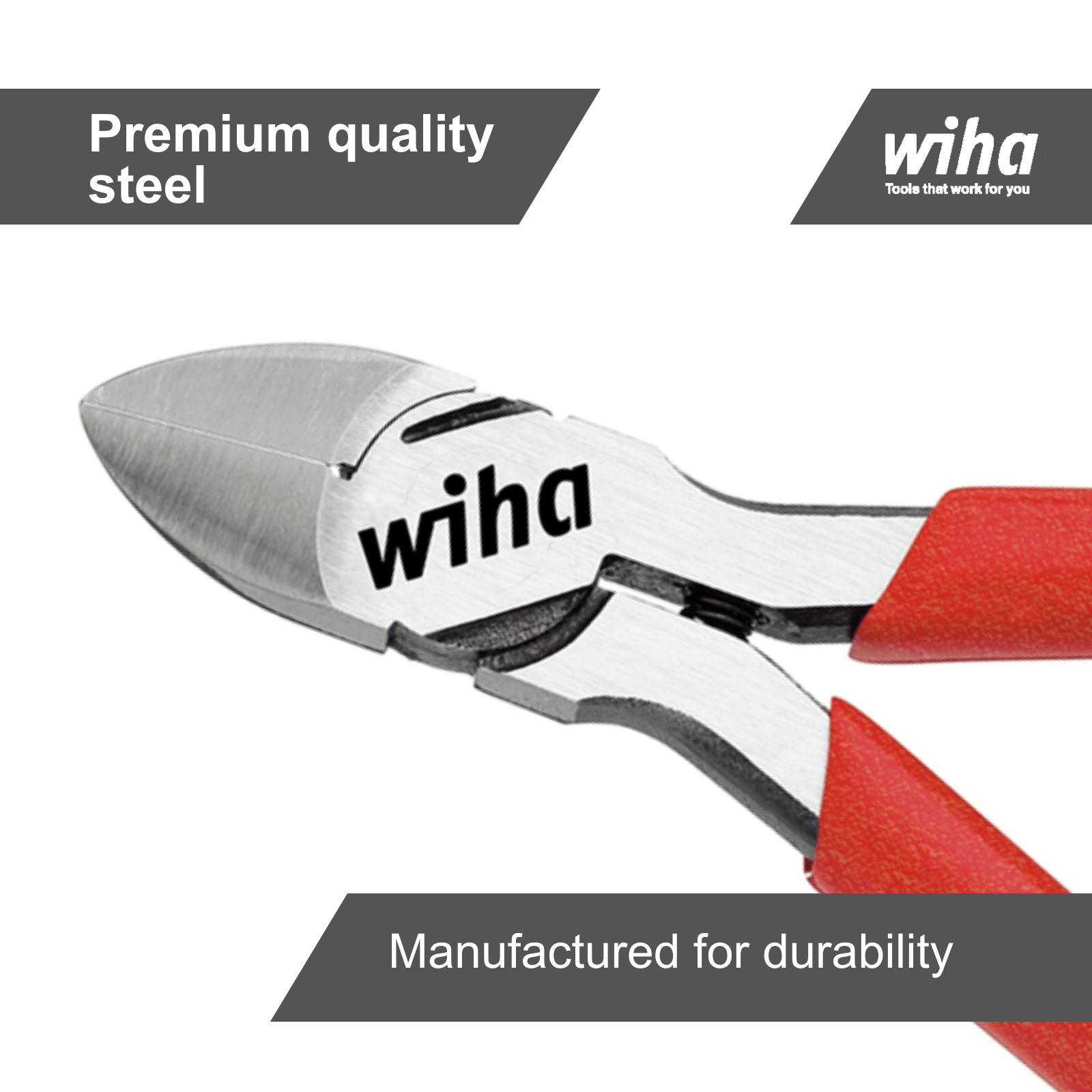 Wiha 125mm Flush Diagonal Cutting Pliers