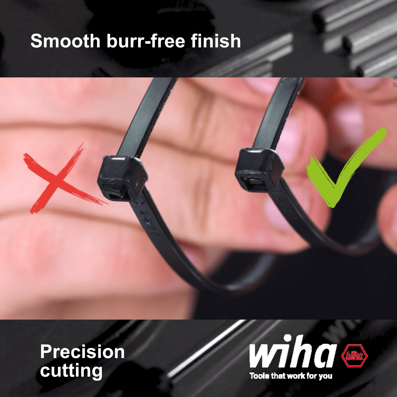 Wiha 125mm Flush Diagonal Cutting Pliers