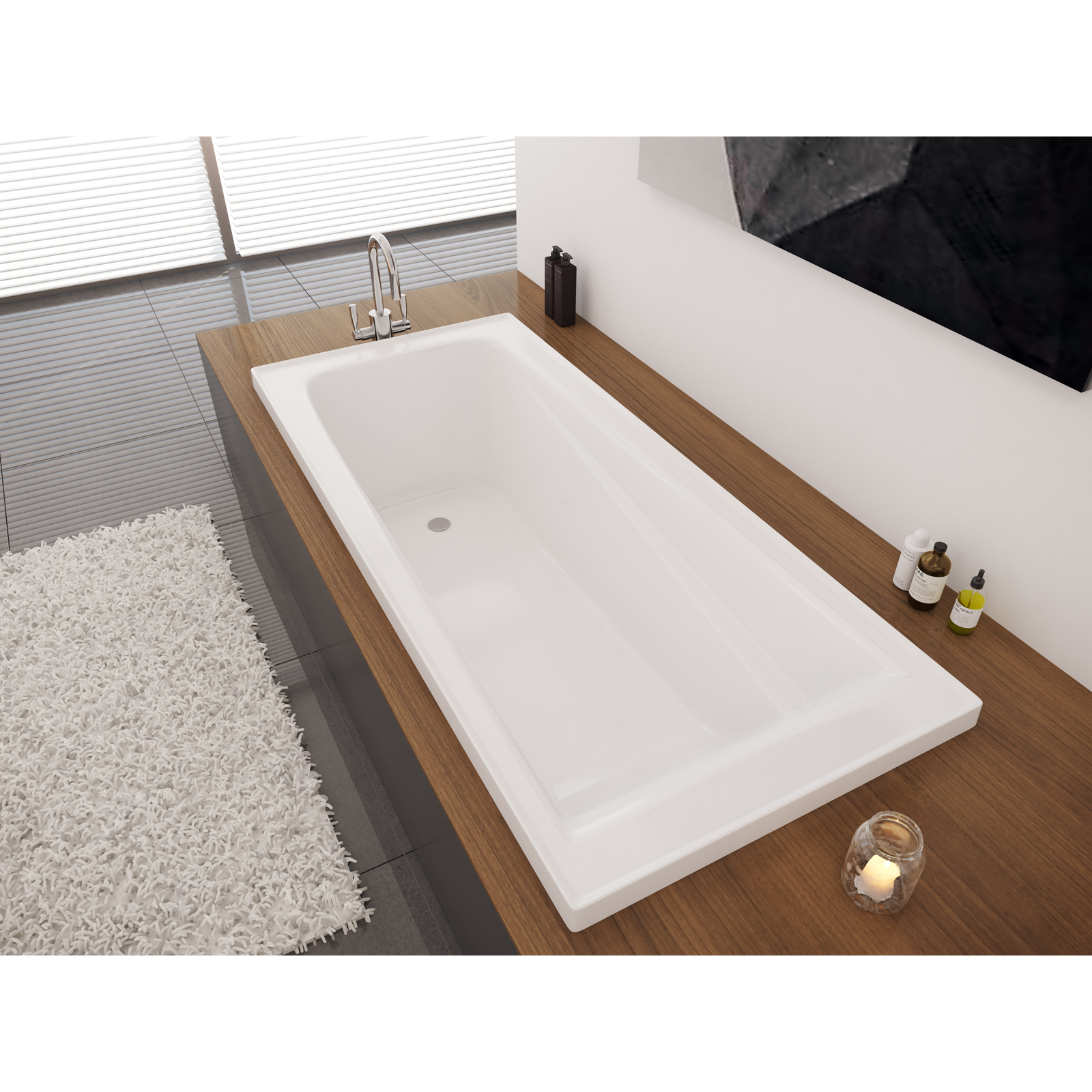 Decina 1525 x 735 x 447mm Novara Bath