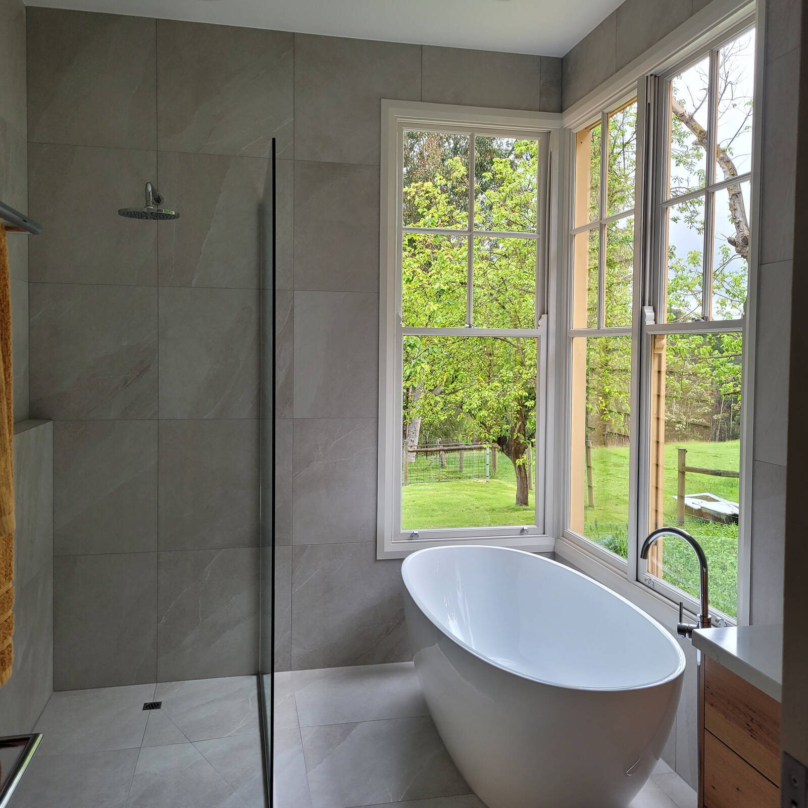 Wet Area Solutions 1200 x 900mm Centre Outlet Shower Tile Over Tray