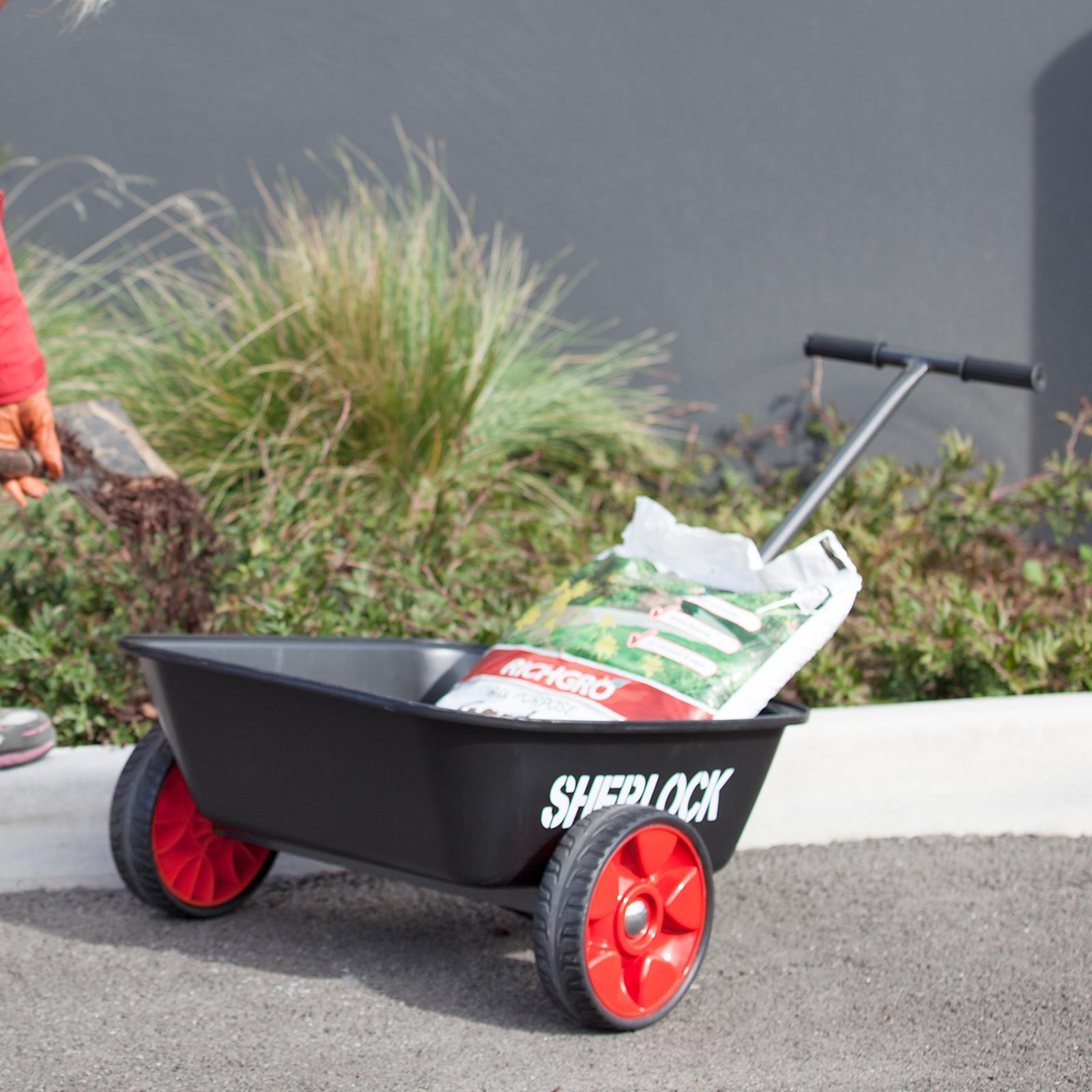 Sherlock 60L Black Flat-Free Poly Cart