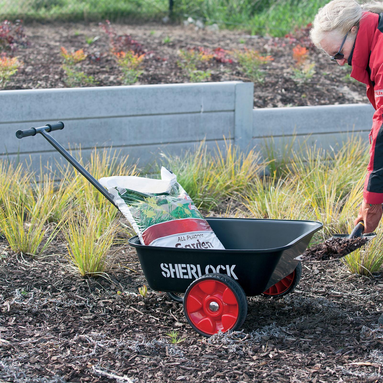Sherlock 60L Black Flat-Free Poly Cart 4 Sherlock 60L Black Flat-Free Poly Cart