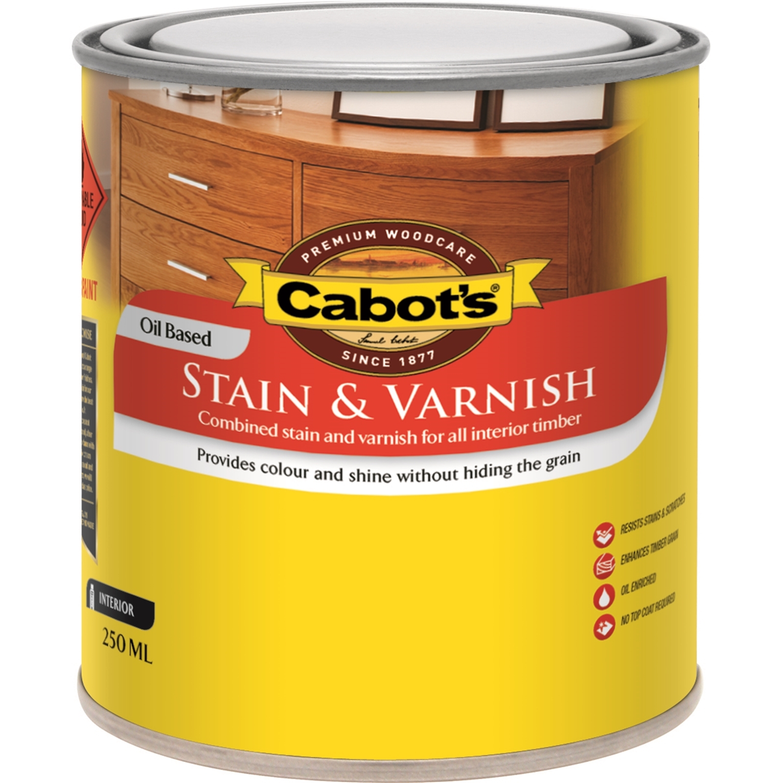 Cabot's 250ml Maple Gloss Oil Based Stain And Varnish - 250ml