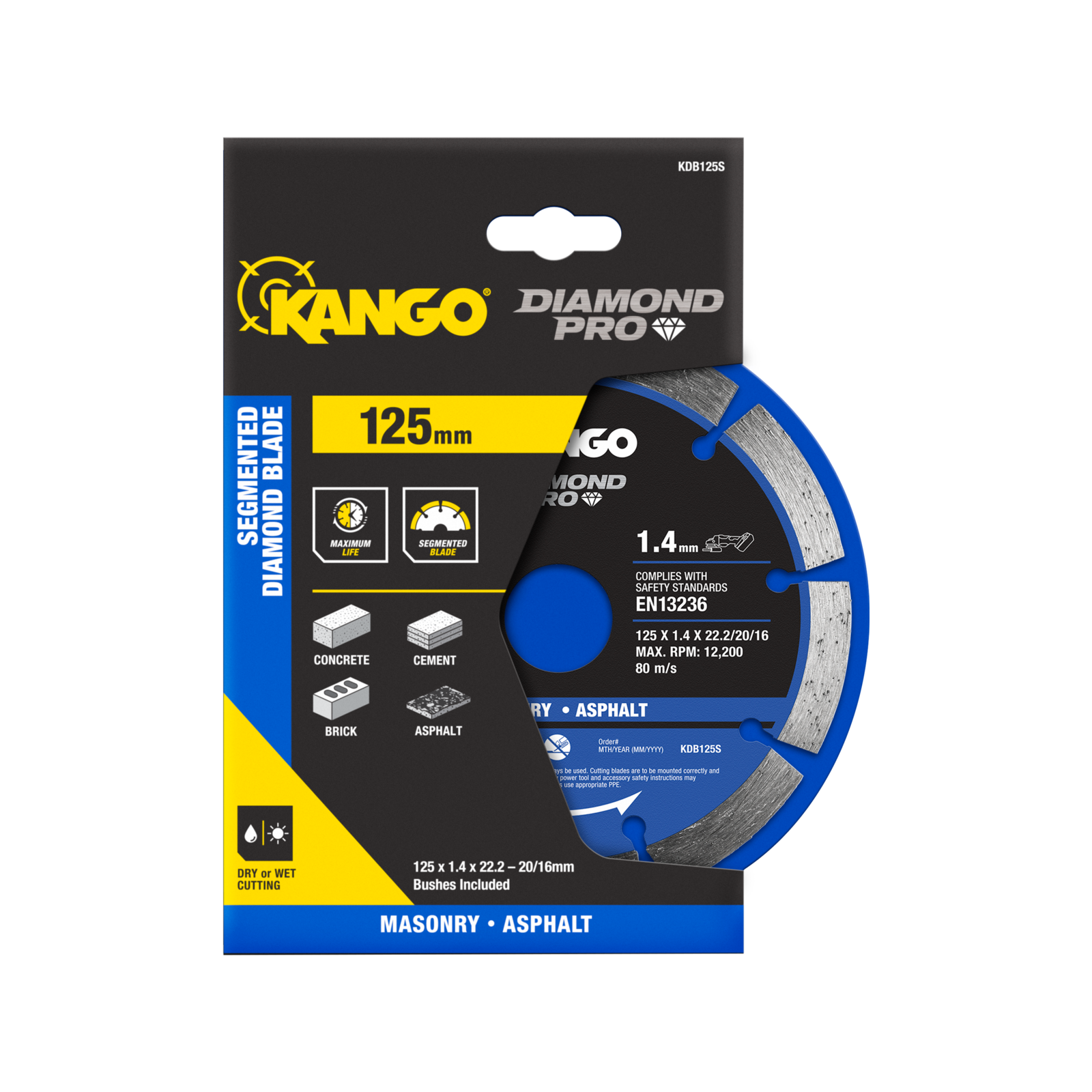 Kango 125mm Segmented Diamond Saw Blade