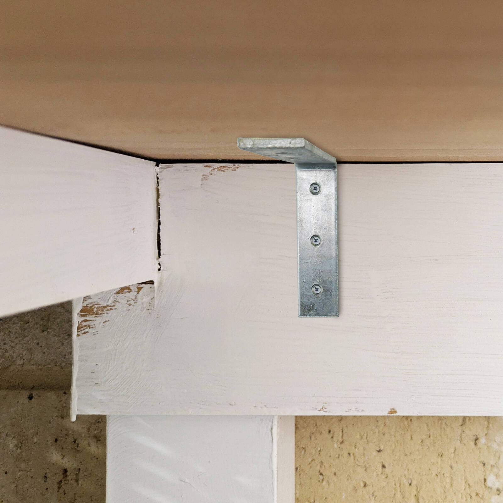 Carinya 75 x 50mm Galvanised Angle Bracket - 4 Pack