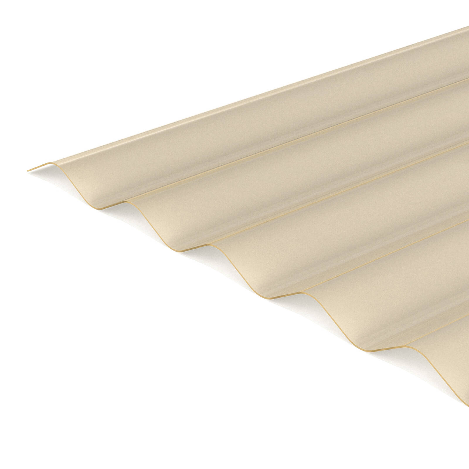 Suntuf 3.6m Cream Polycarbonate Corrugated Roofing