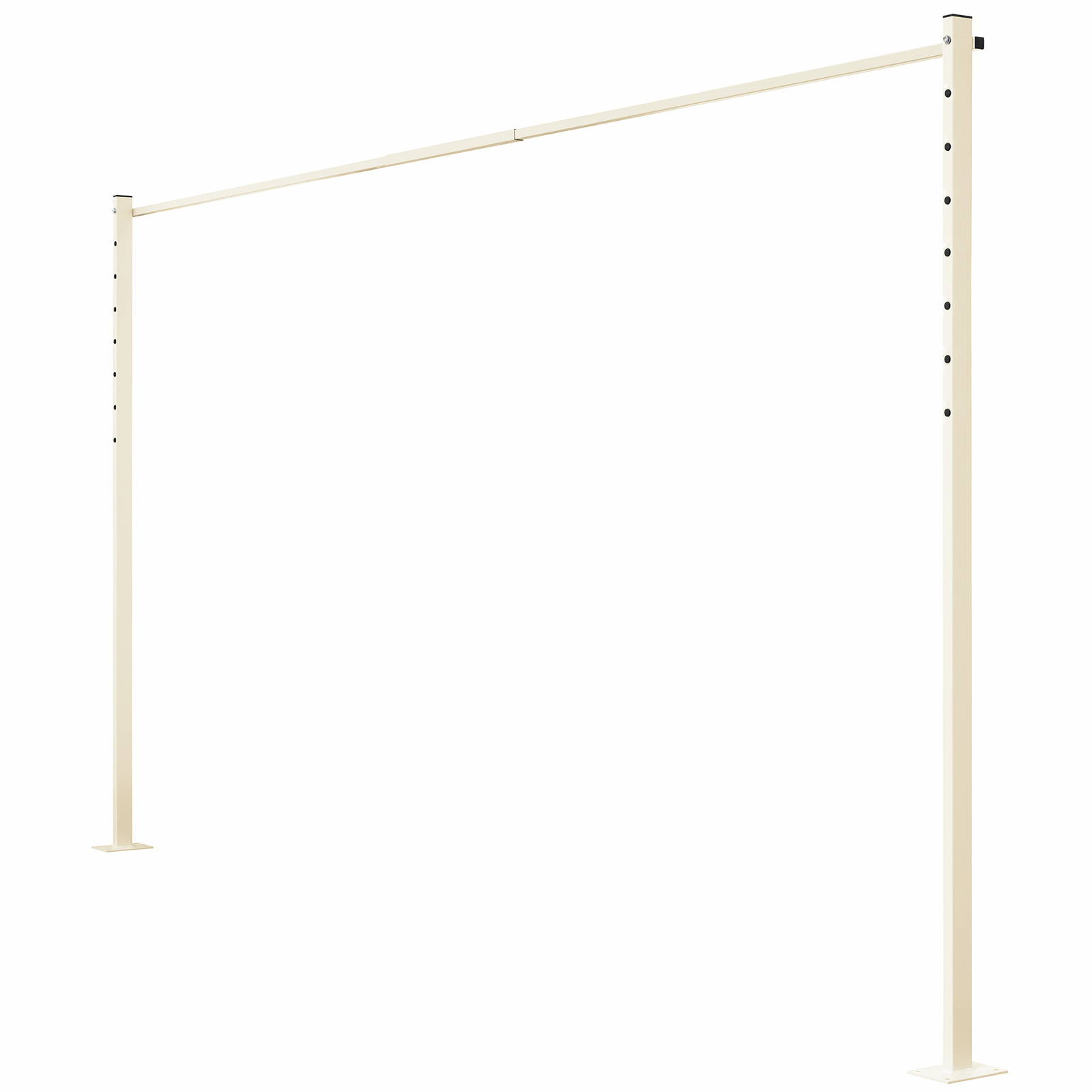 Austral 3.3m Classic Cream Fold Down Clothesline Accessory Plated Ground Mount Kit