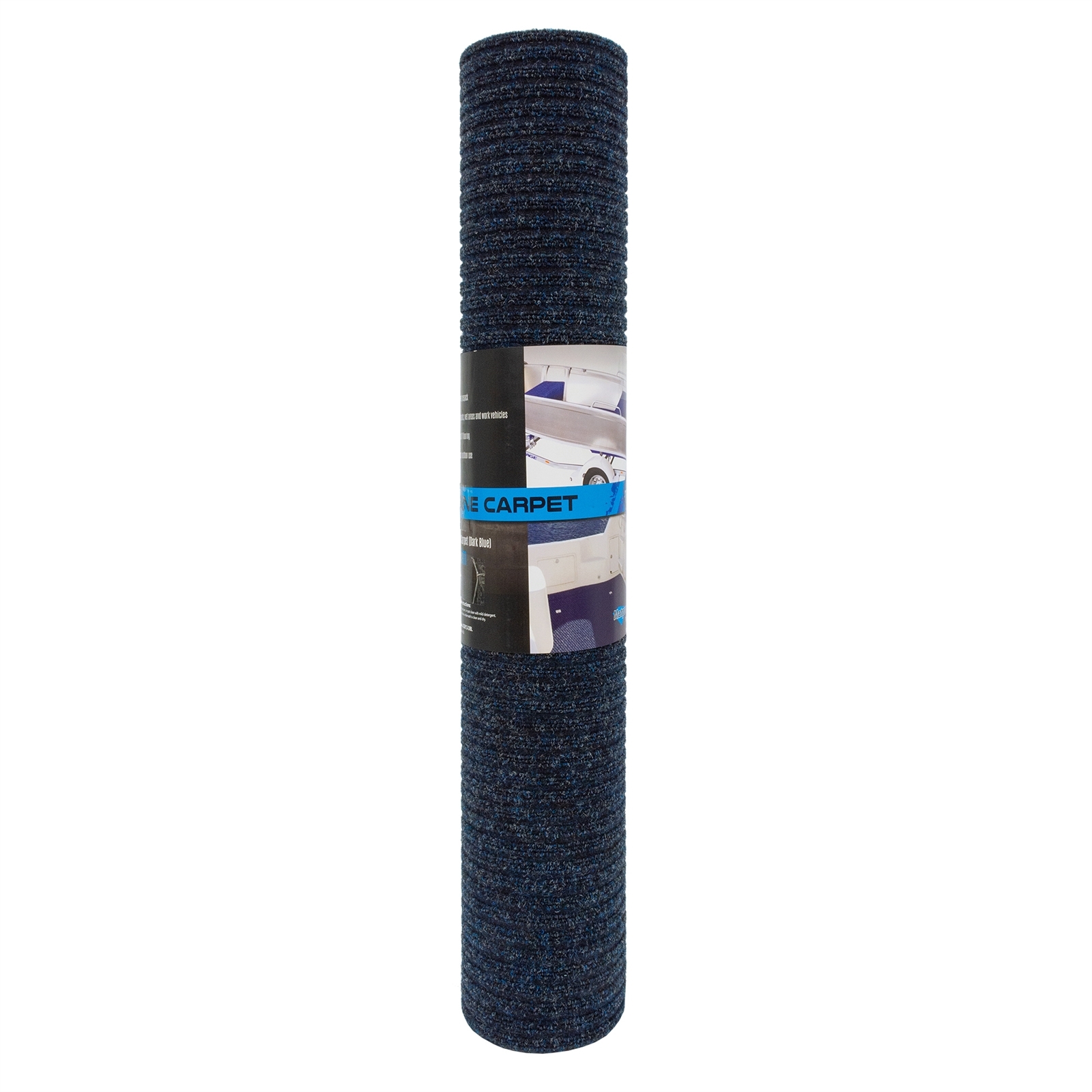 Matpro 1 x 3m Small PrePack Carpet Aqua Rib Dark Blue