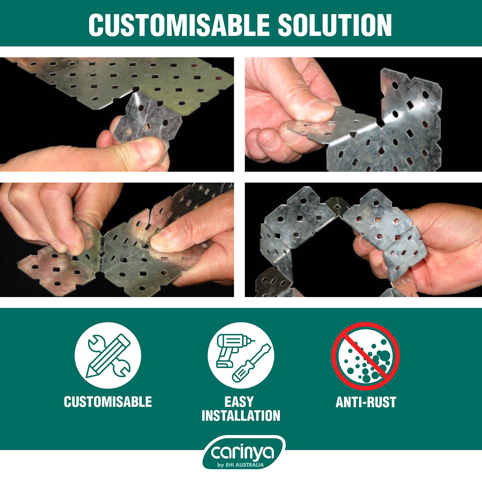 Carinya 40 x 60 x 150 x 2mm Galvanised Angle Make-A-Bracket 6 Carinya 40 x 60 x 150 x 2mm Galvanised Angle Make-A-Bracket