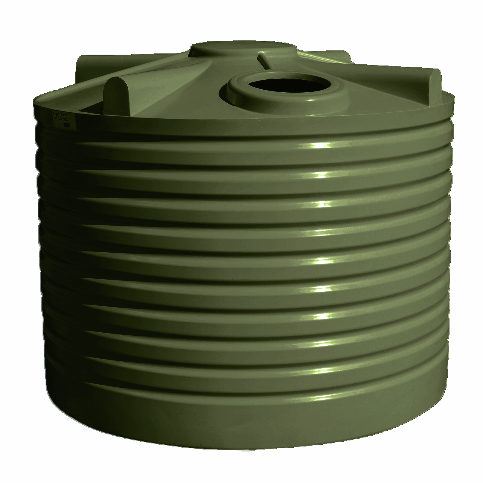 Clark Tanks 5000L Squat Round Poly Water Tank - Mist Green